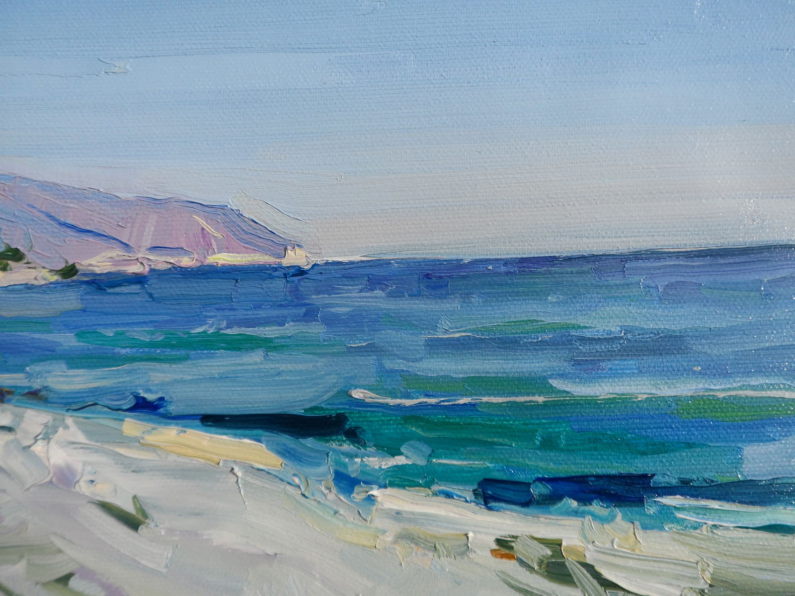 Oil painting Sunny Sea Early Morning Yegor Dulin - 2