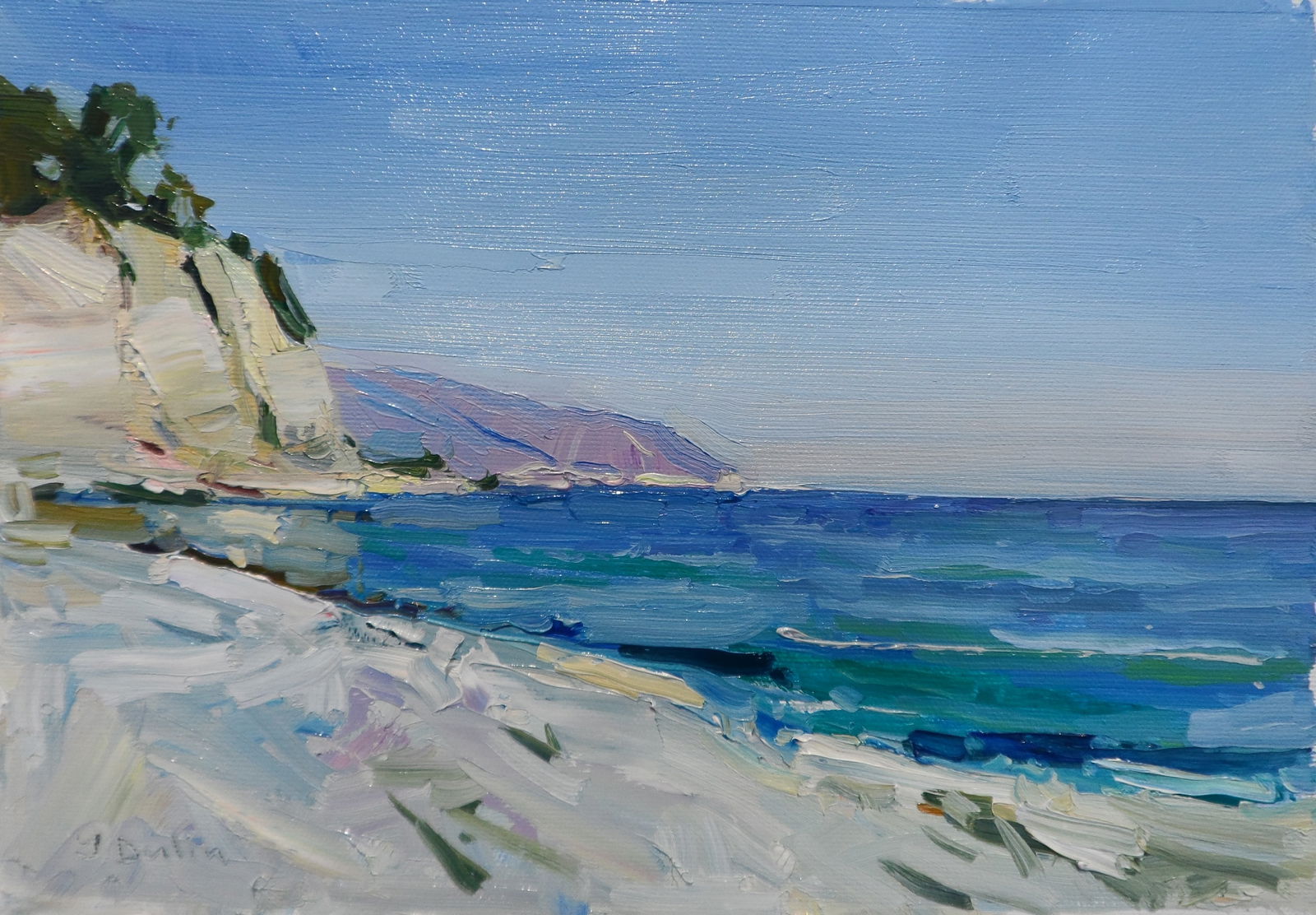 Oil painting Sunny Sea Early Morning Yegor Dulin - 4