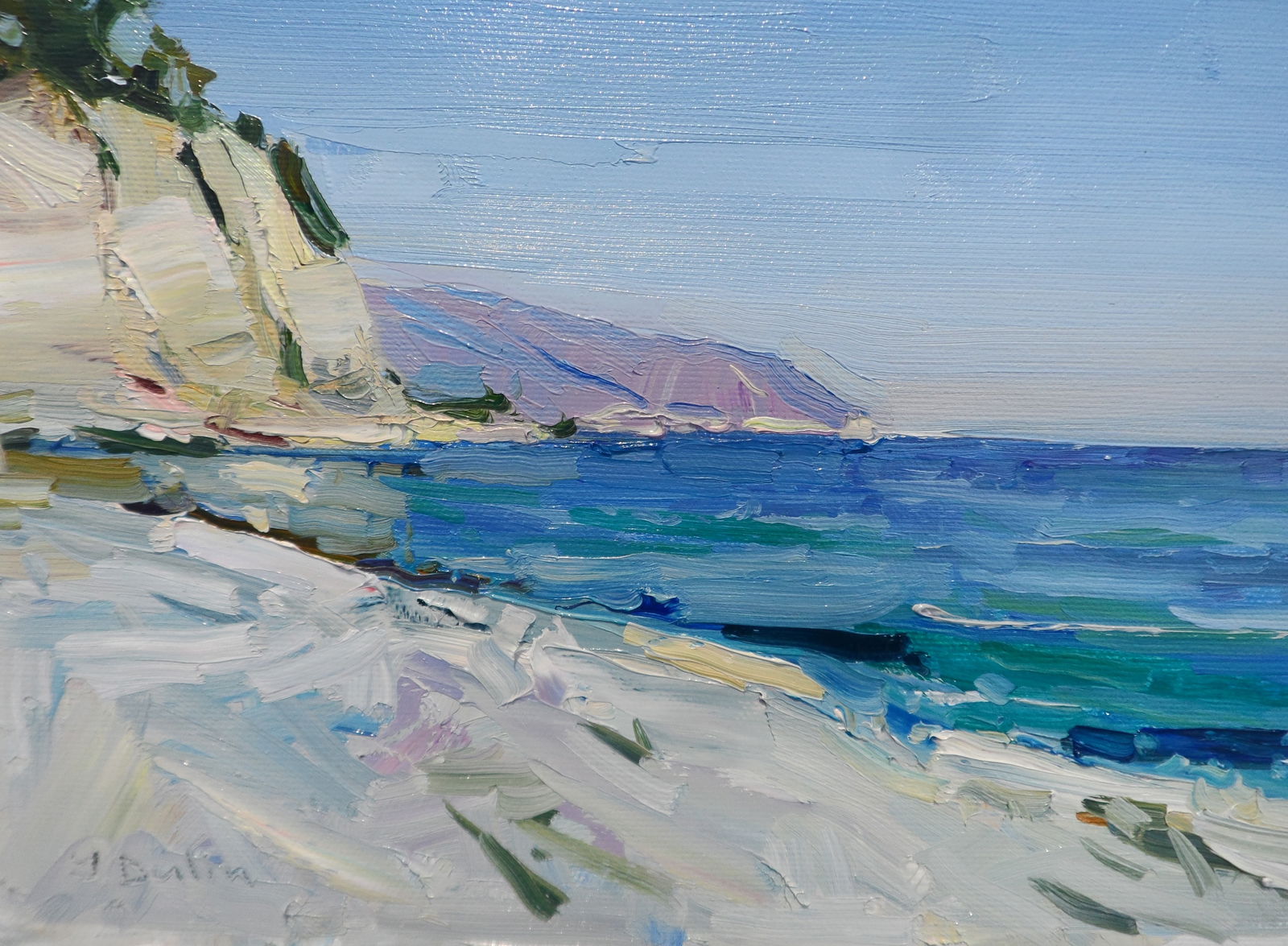 Oil painting Sunny Sea Early Morning Yegor Dulin - 5
