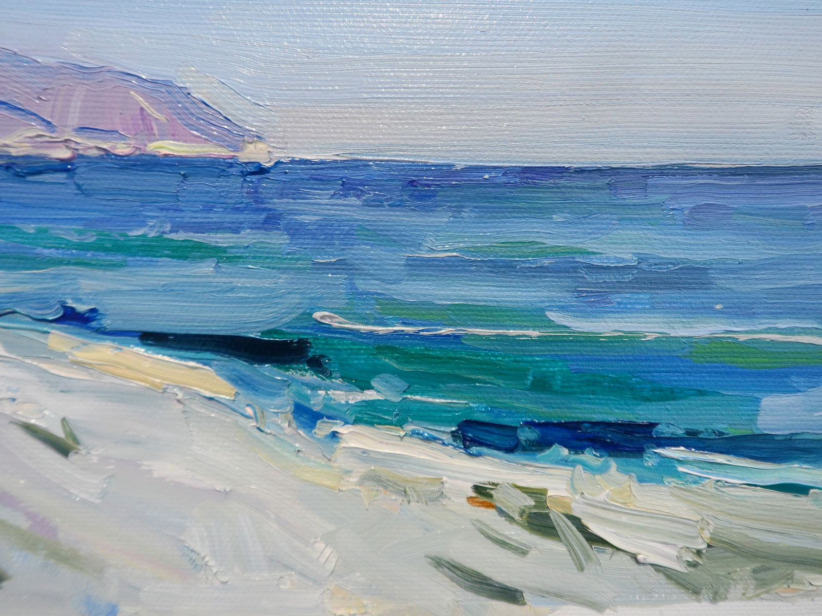 Oil painting Sunny Sea Early Morning Yegor Dulin - 6