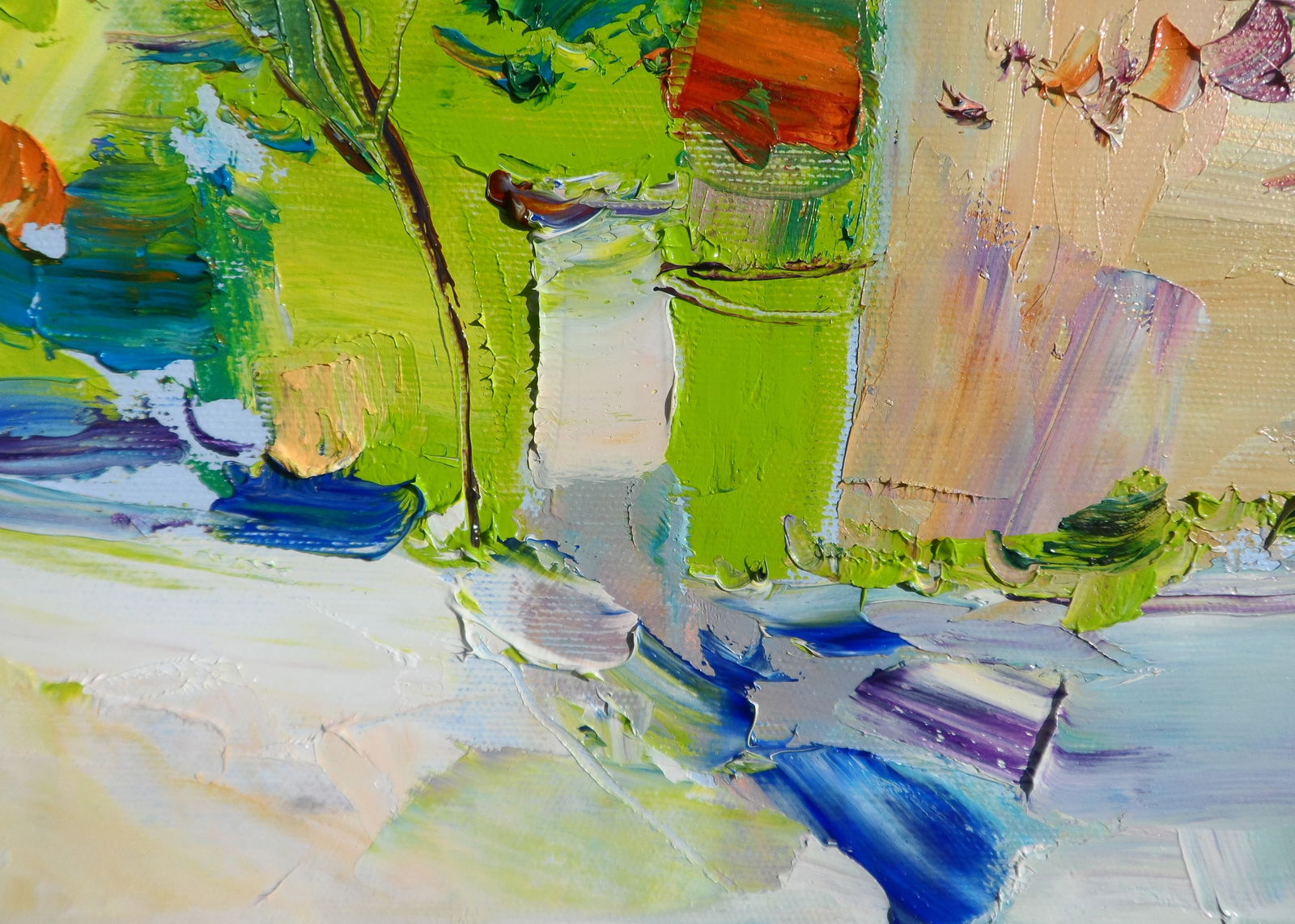 Oil painting Sunny Day in a Coastal City Yegor Dulin - 8