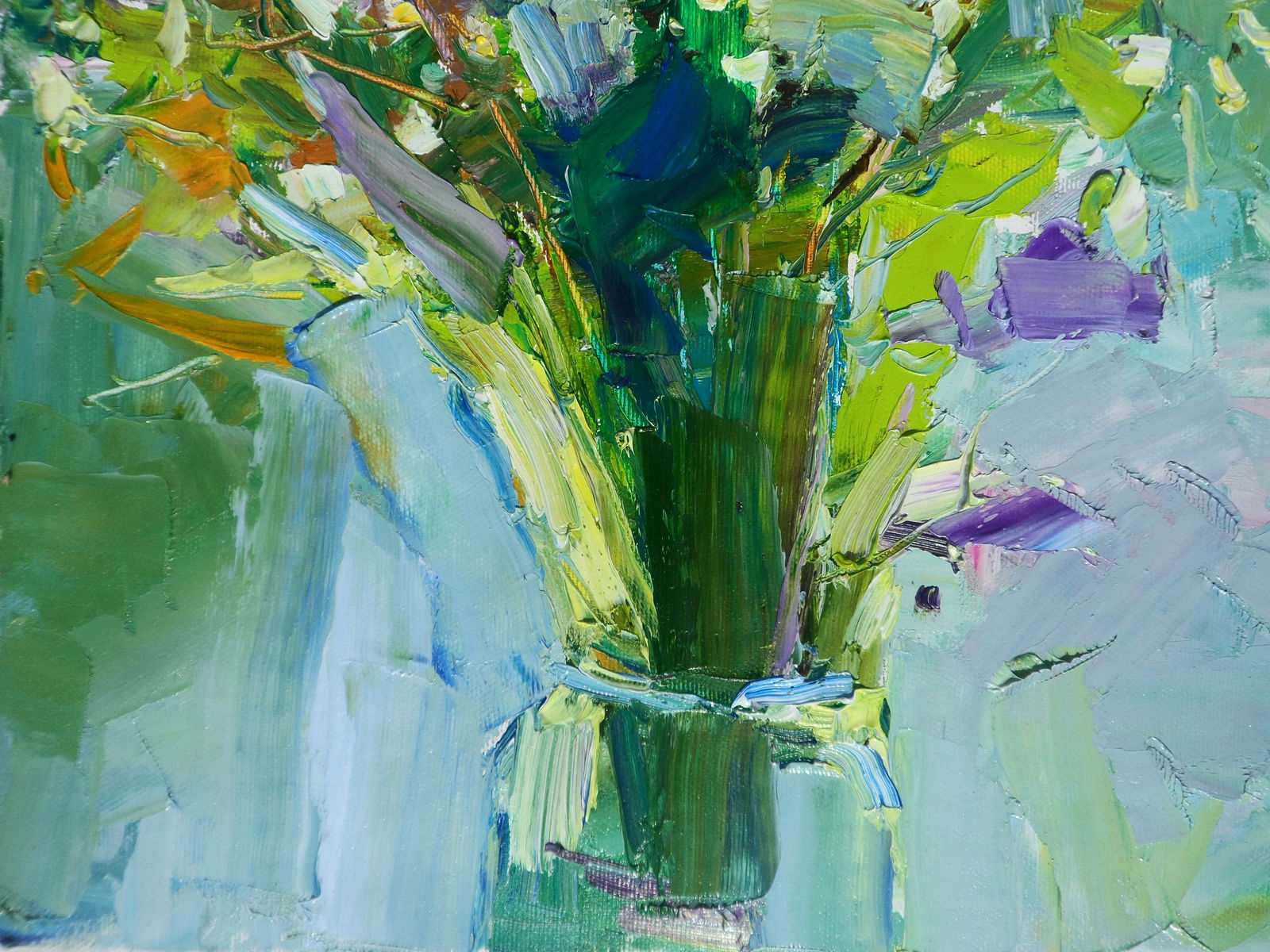 Oil painting Wildflowers in a Vase Yegor Dulin - 3