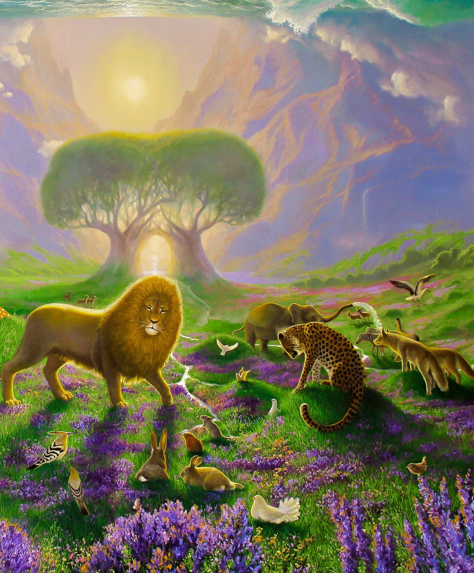 Oil painting Creation of the world Kateryna Bukuros - 5