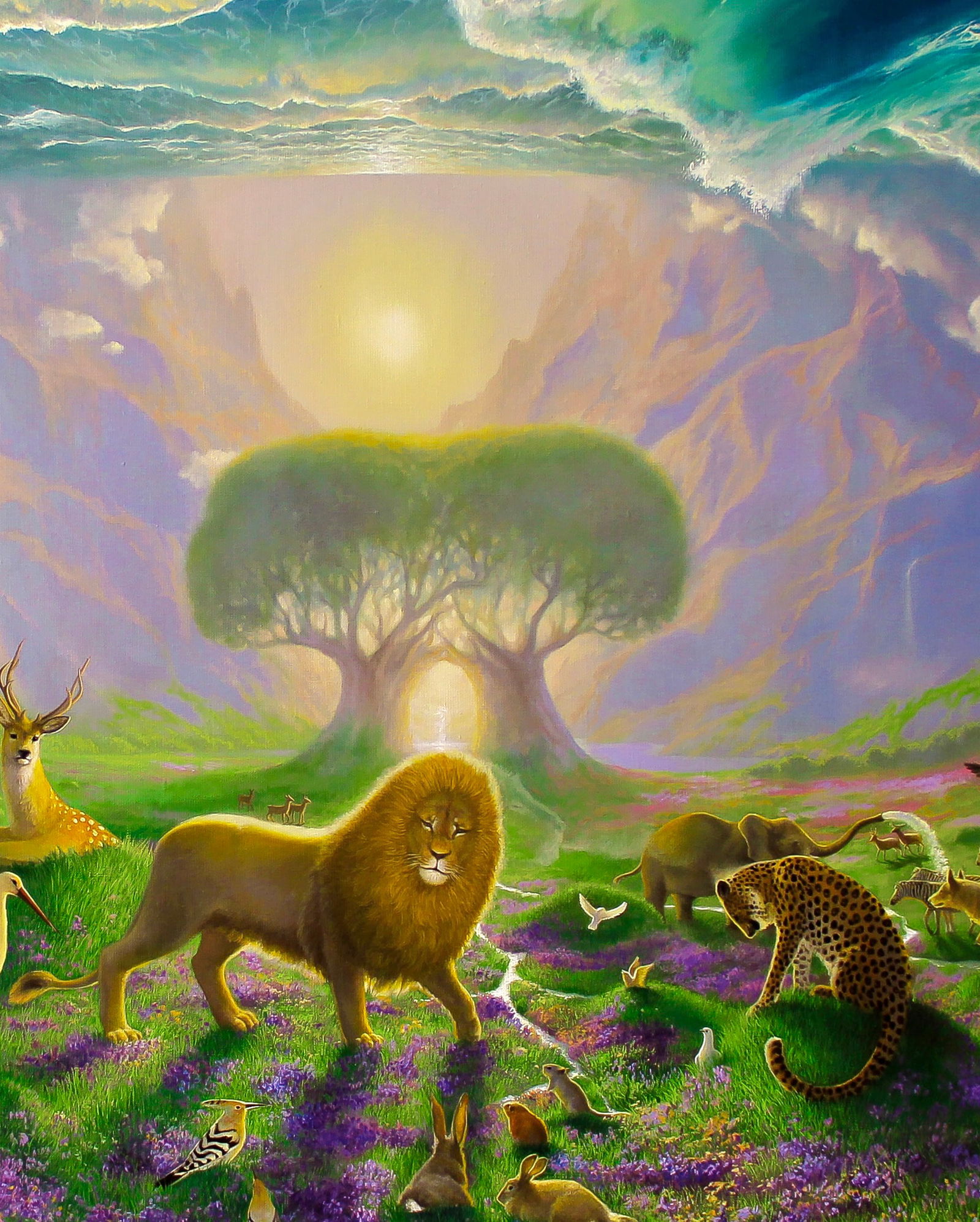 Oil painting Creation of the world Kateryna Bukuros - 6