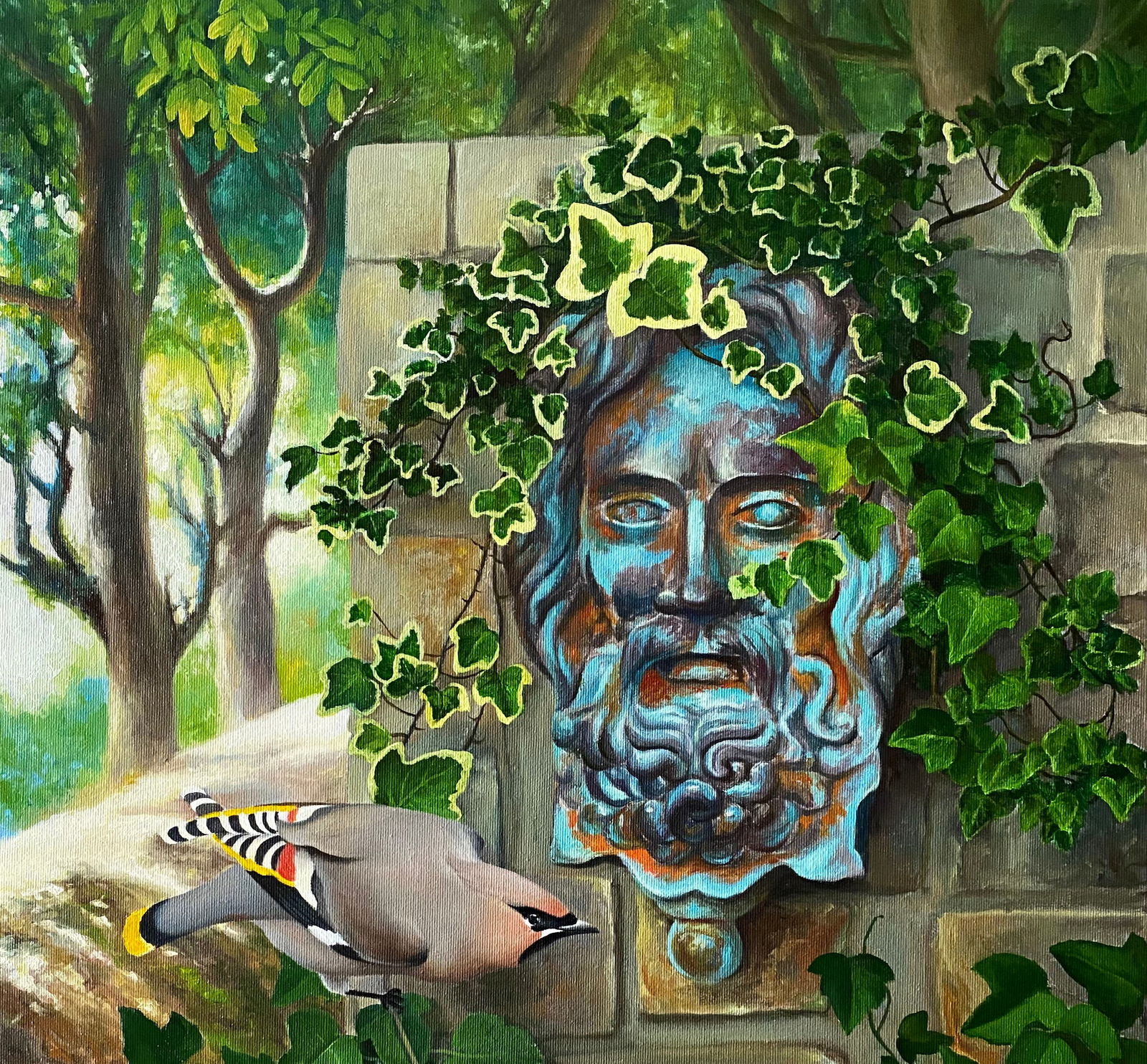 Oil painting Ancient Garden Kateryna Bukuros - 7