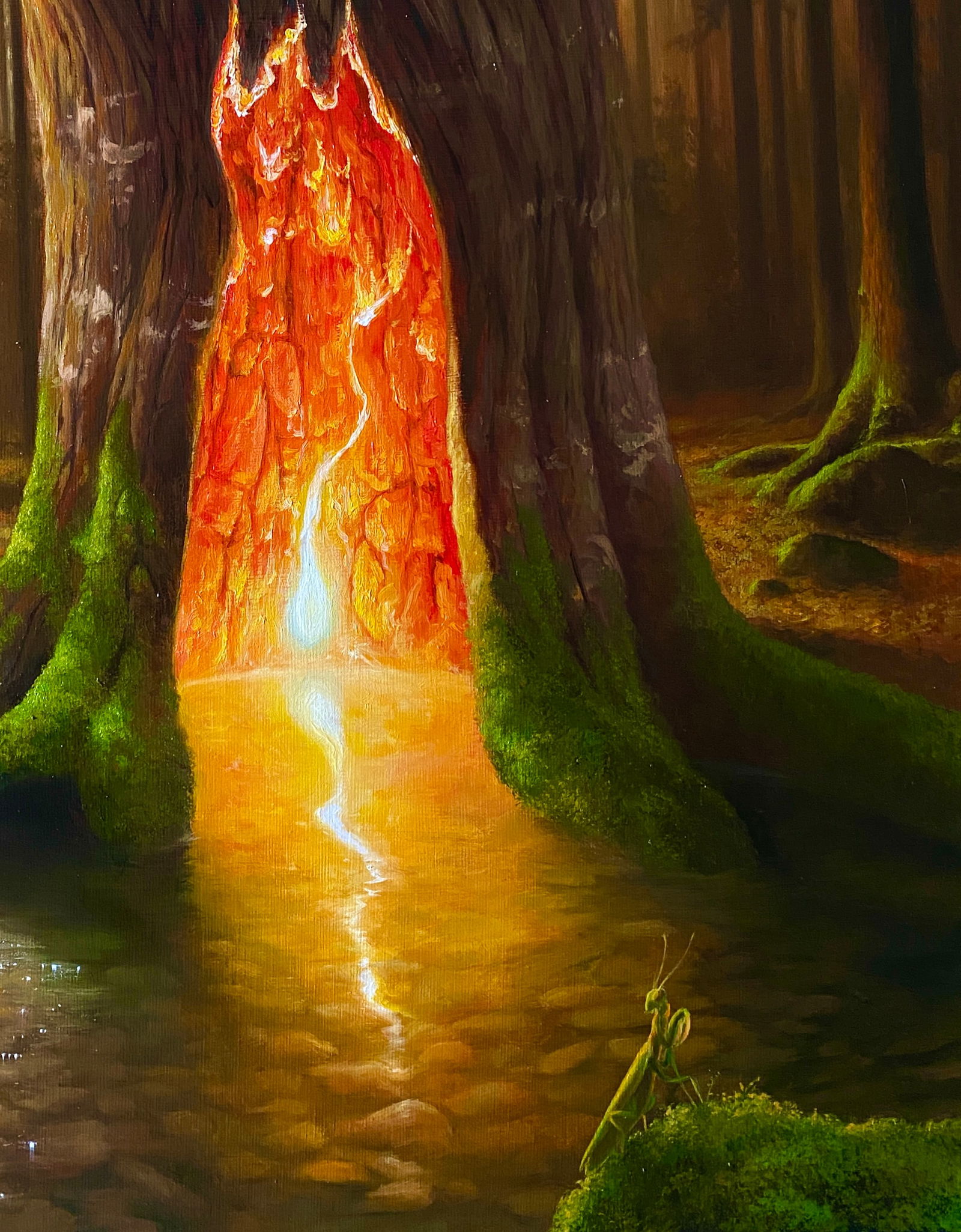 Oil painting The Secret in the Forest Kateryna Bukuros - 5