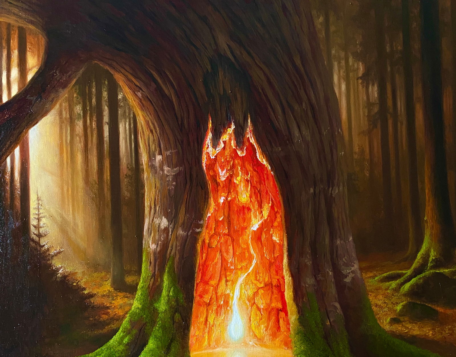 Oil painting The Secret in the Forest Kateryna Bukuros - 7