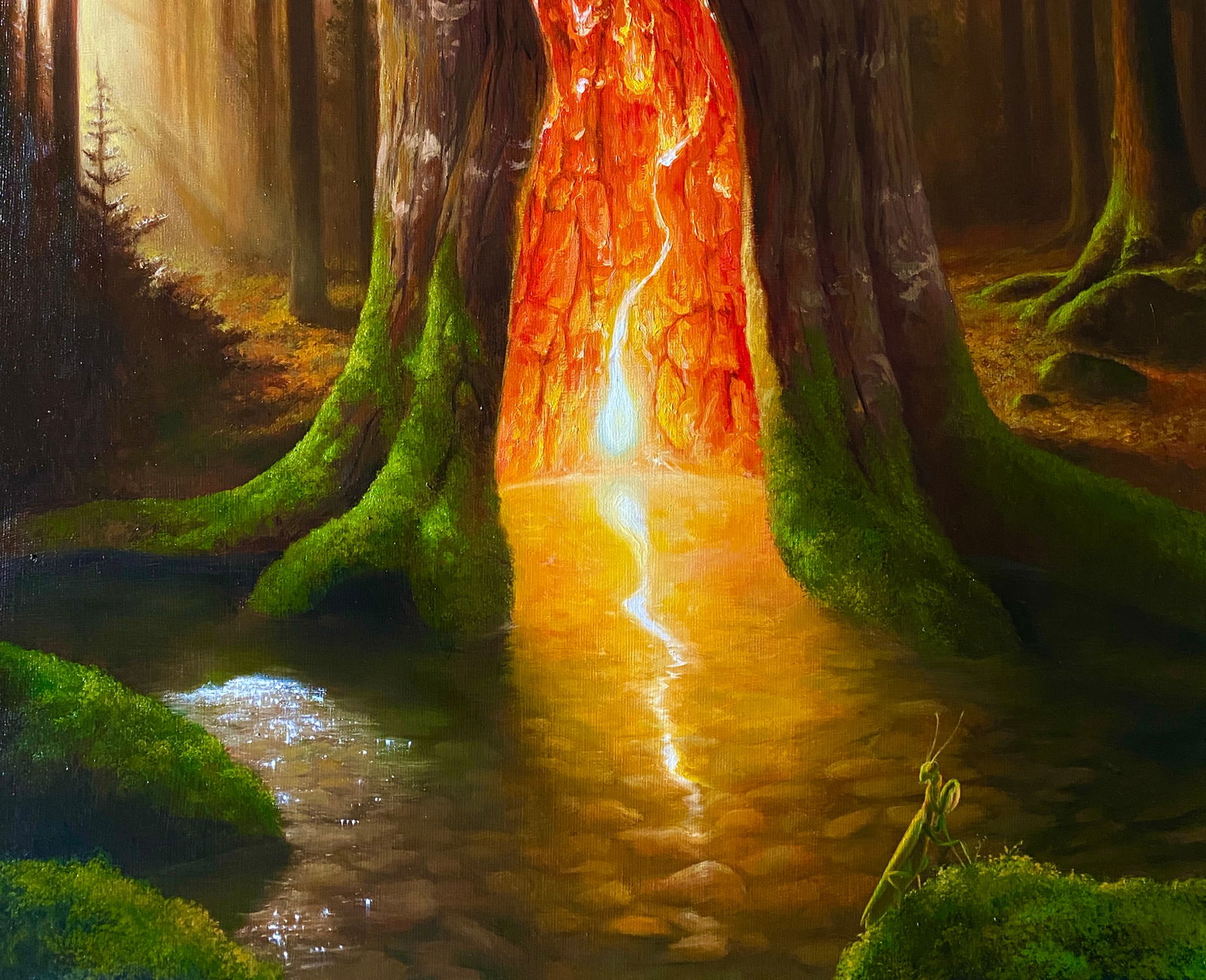 Oil painting The Secret in the Forest Kateryna Bukuros - 8