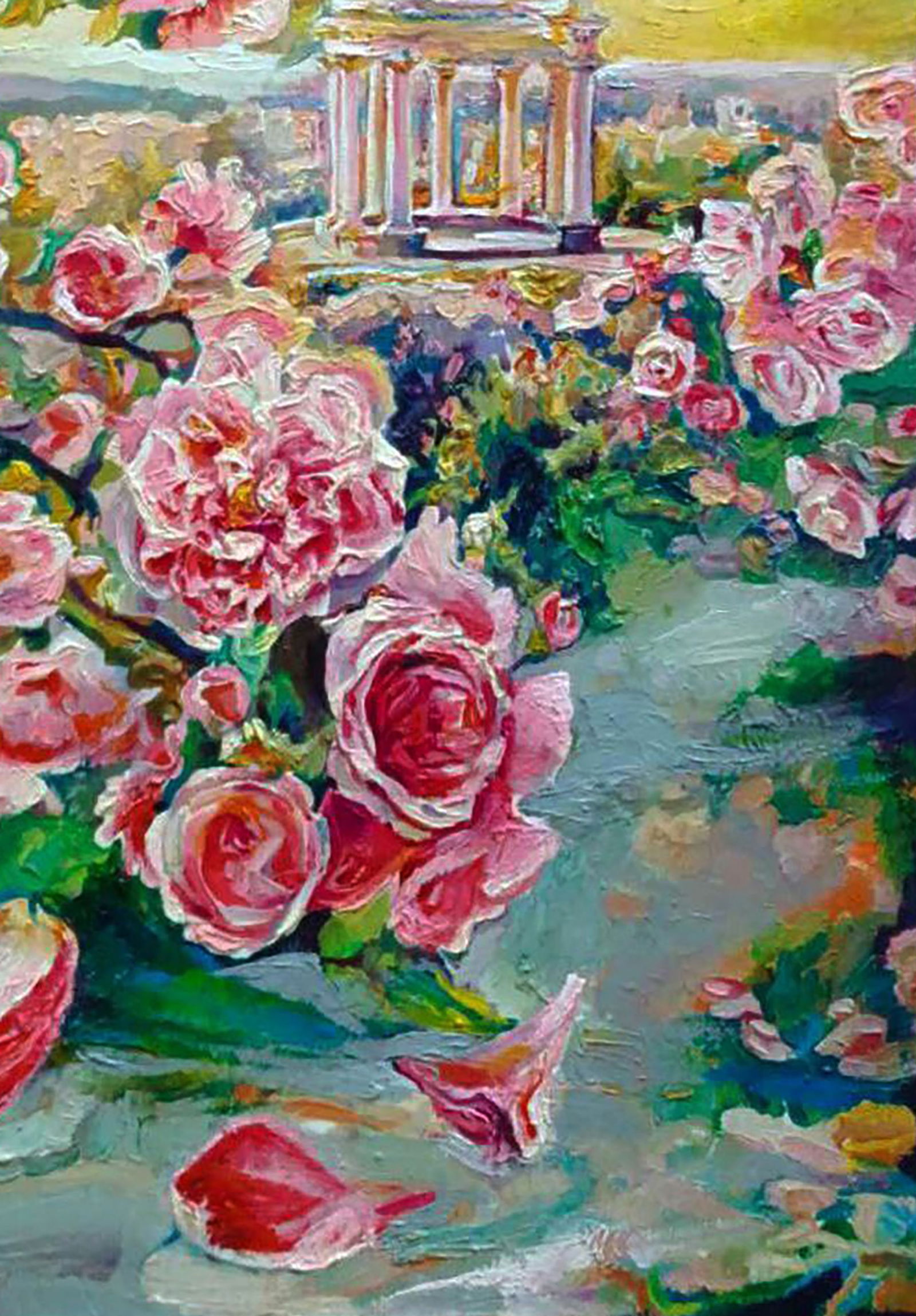 Oil painting City flowers at dawn Elena Yurko - 5