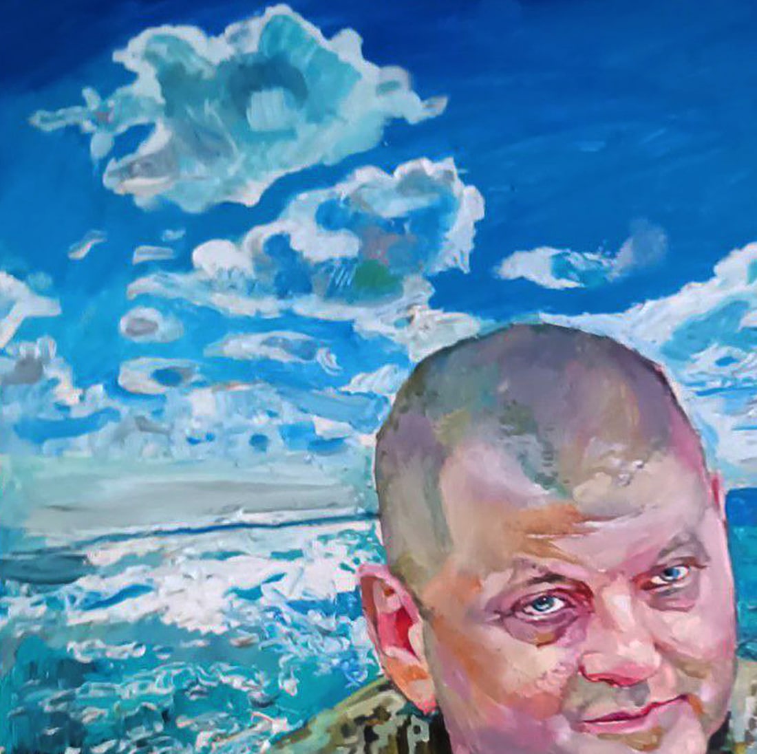 Oil painting Portrait of Valery Zaluzhny Elena Yurko - 2