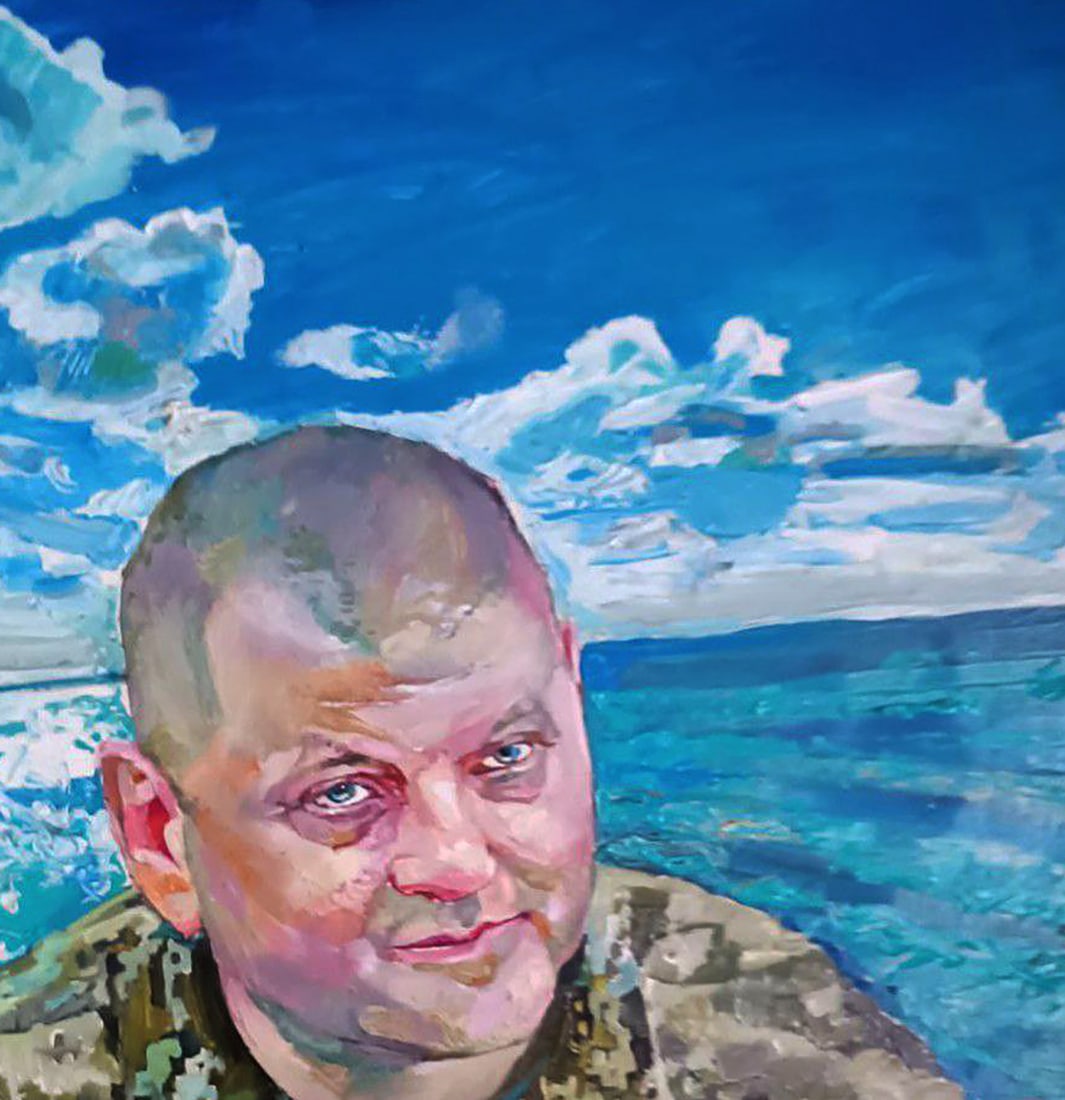 Oil painting Portrait of Valery Zaluzhny Elena Yurko - 3