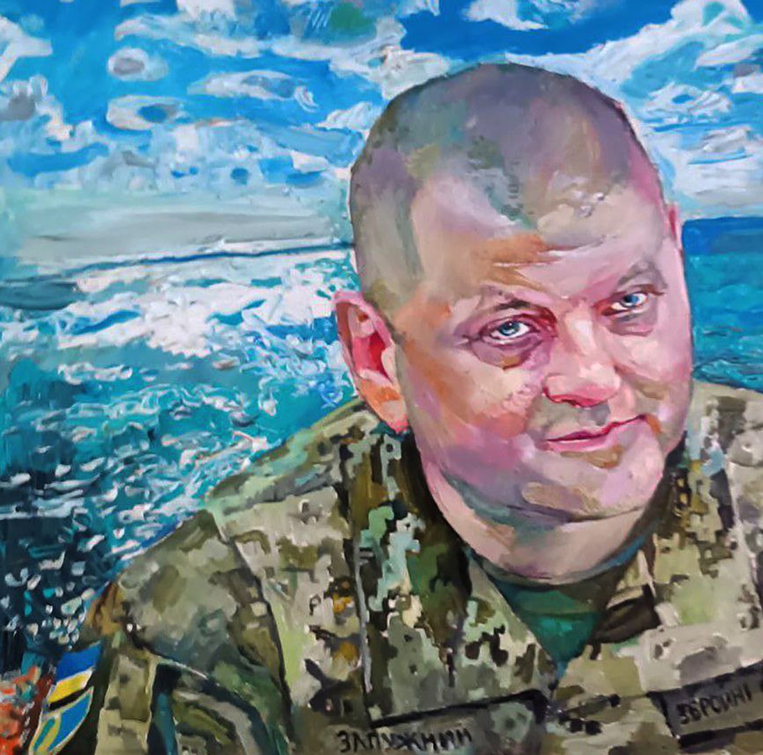 Oil painting Portrait of Valery Zaluzhny Elena Yurko - 4