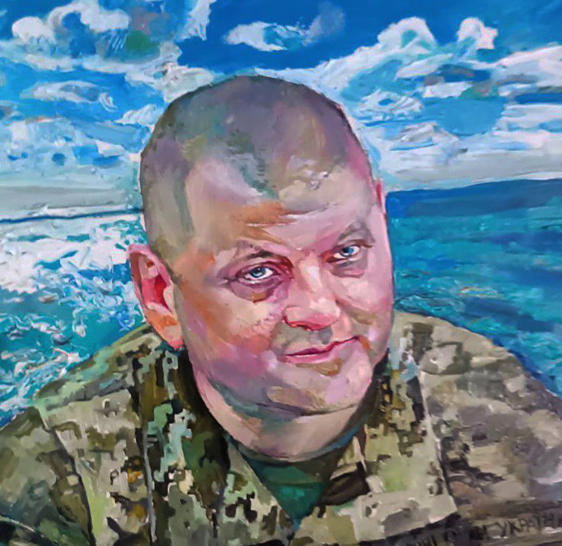 Oil painting Portrait of Valery Zaluzhny Elena Yurko - 6