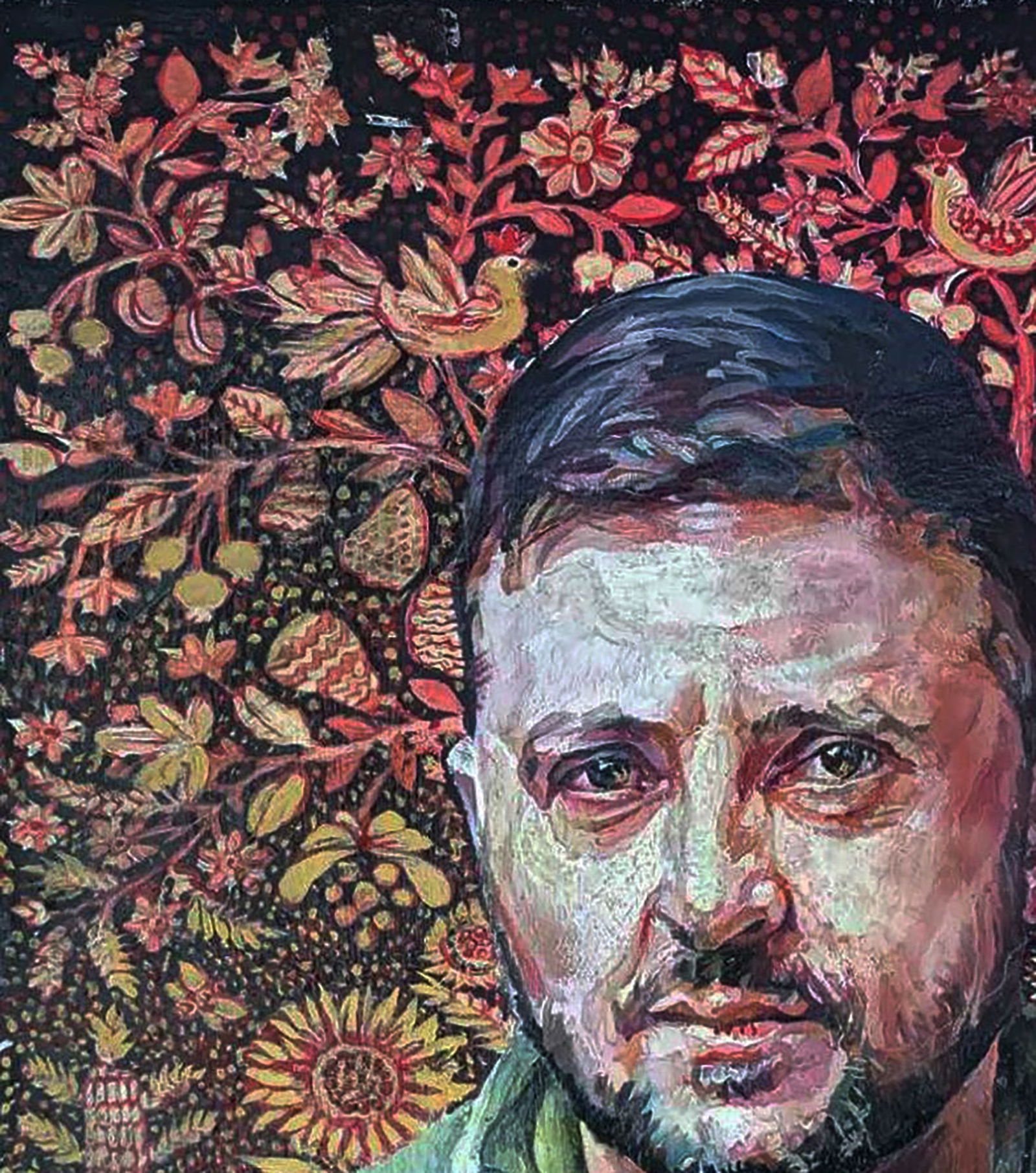 Oil painting Portrait of Volodymyr Zelensky Elena Yurko - 2