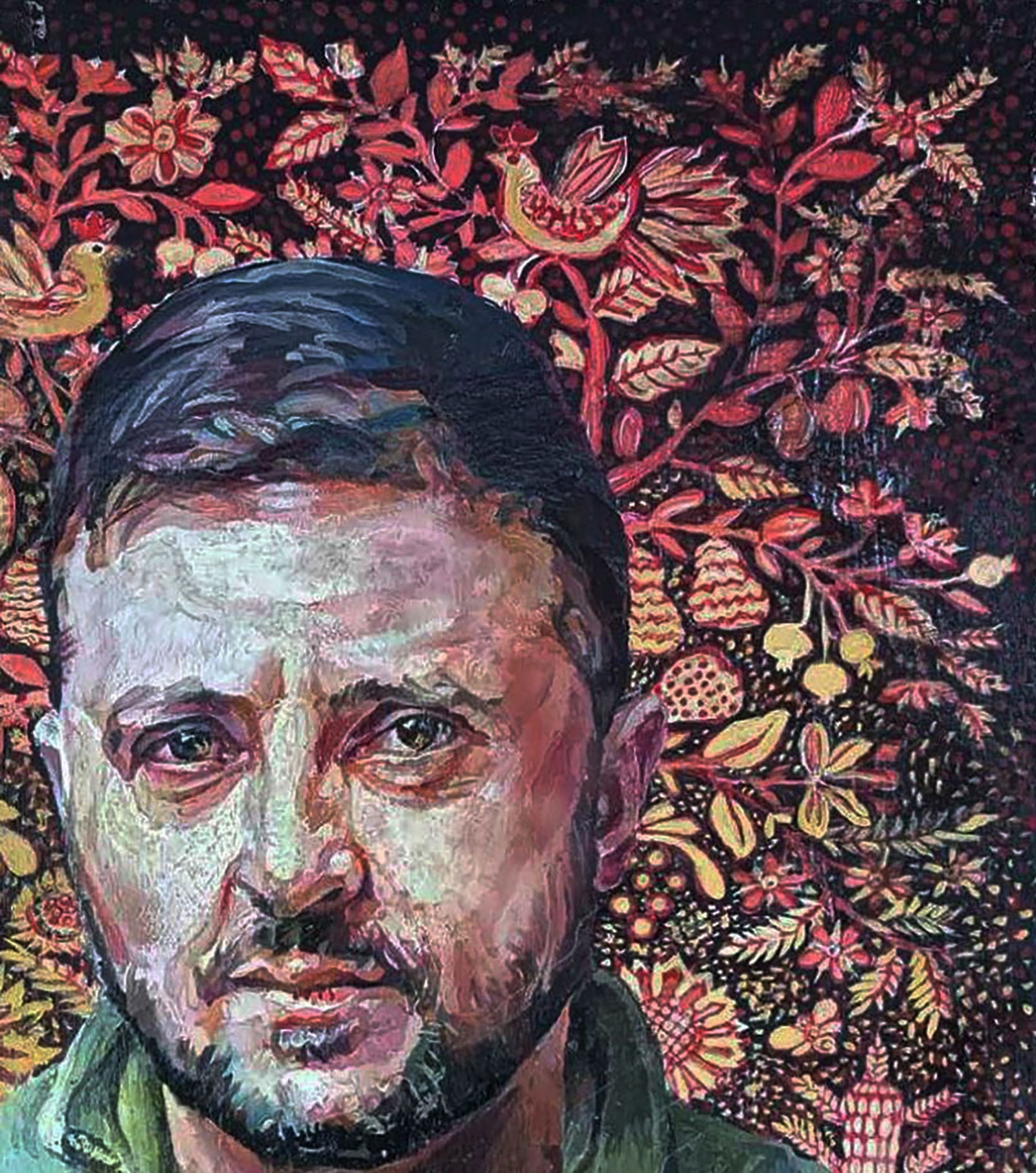 Oil painting Portrait of Volodymyr Zelensky Elena Yurko - 3