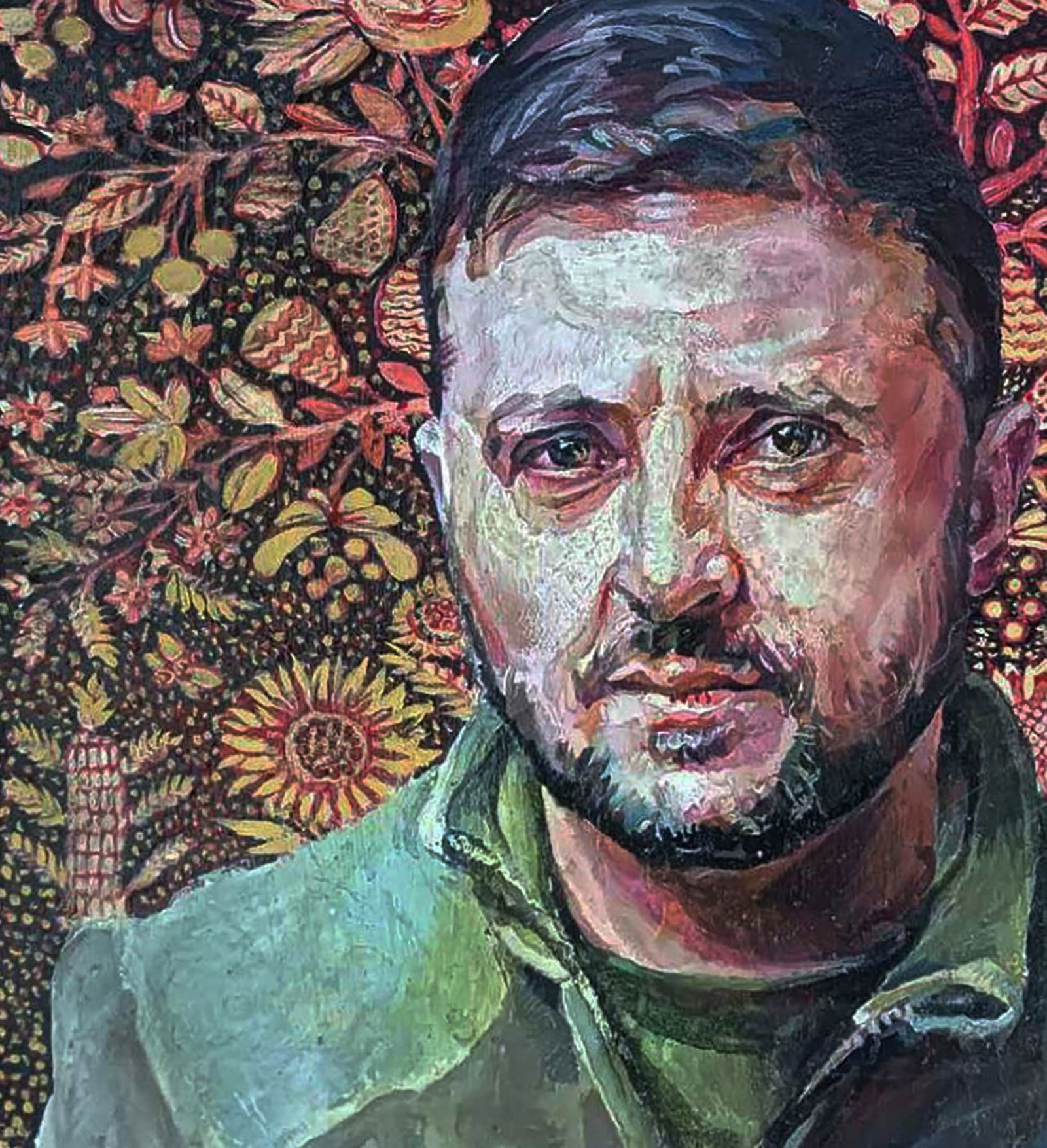 Oil painting Portrait of Volodymyr Zelensky Elena Yurko - 4