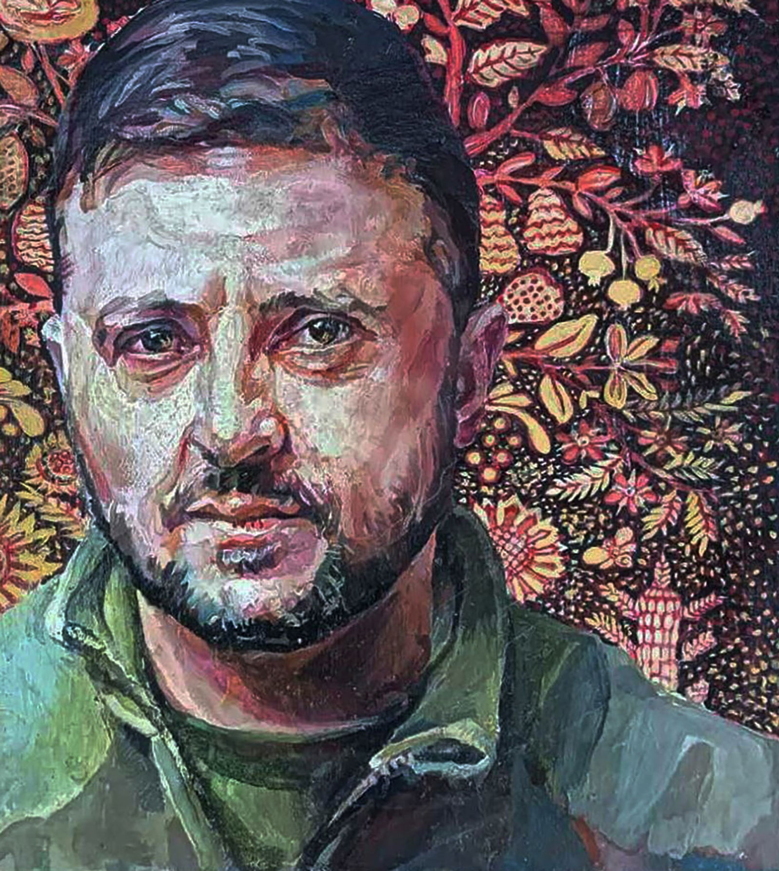 Oil painting Portrait of Volodymyr Zelensky Elena Yurko - 5