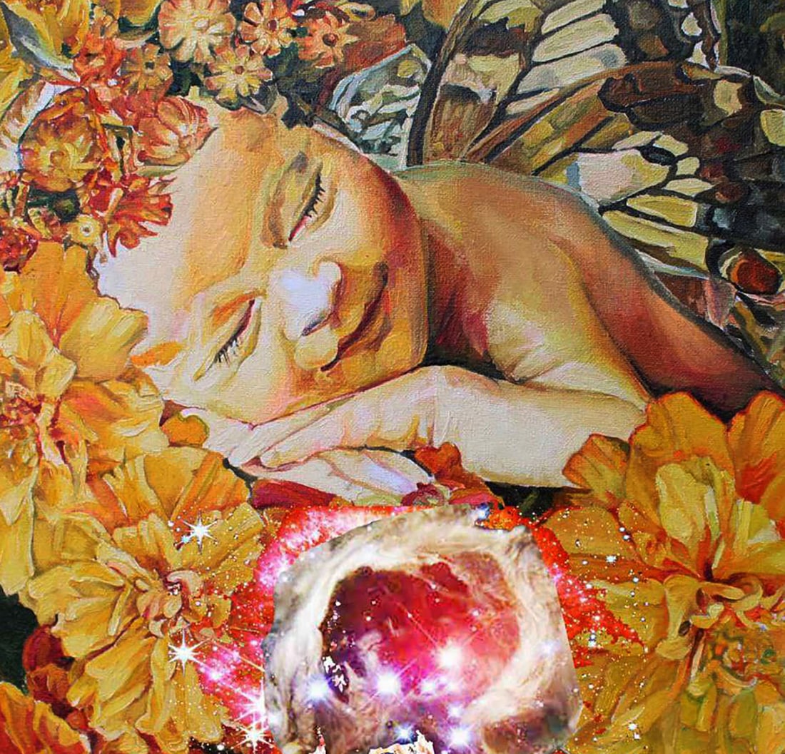 Oil painting Summer dream in golden flowers Elena Yurko - 5