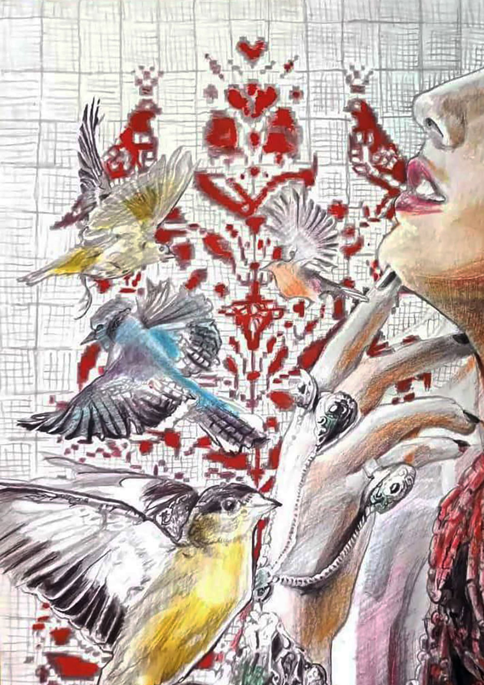 Color pencil painting Dreams of happiness Elena Yurko - 2