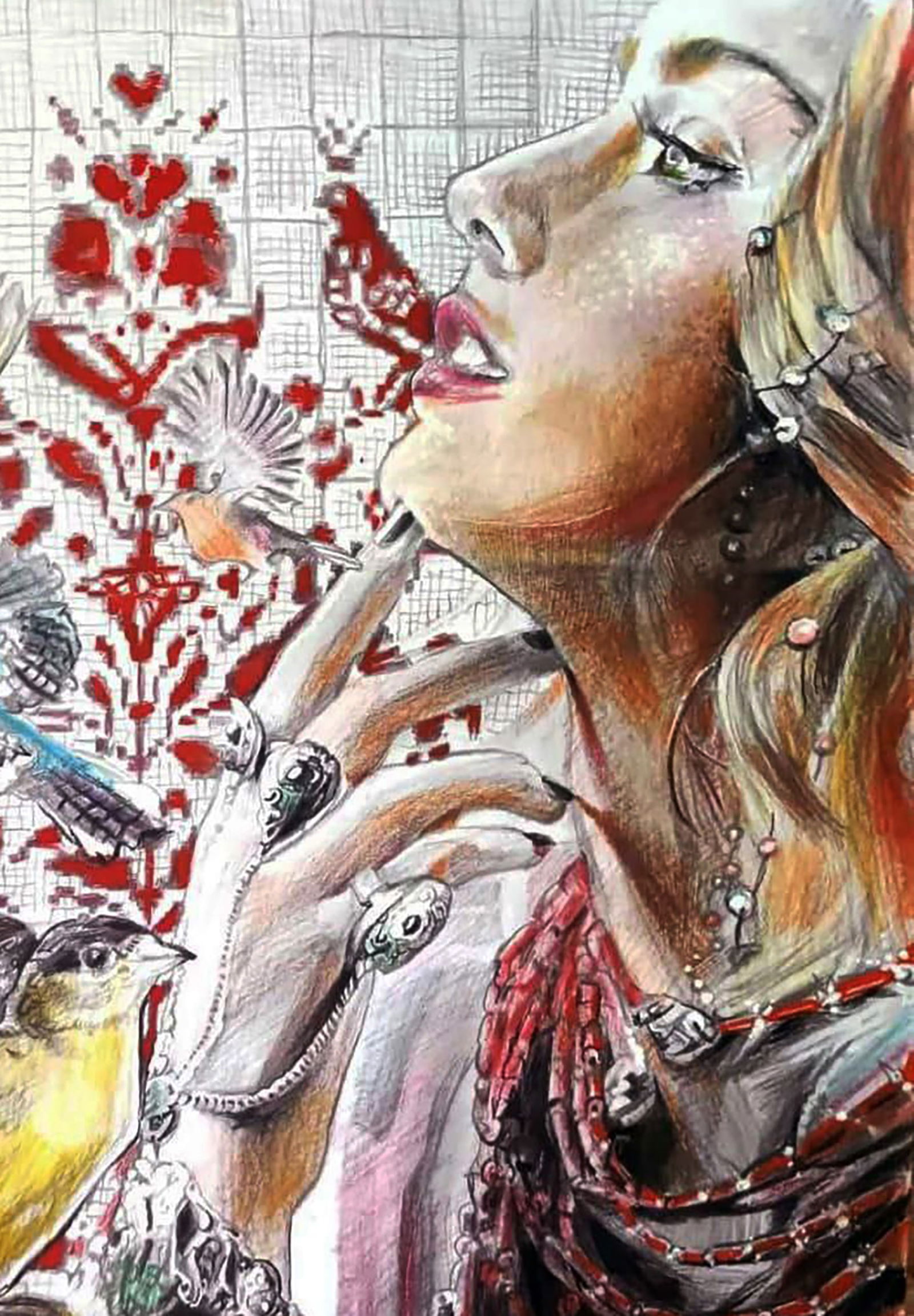 Color pencil painting Dreams of happiness Elena Yurko - 3