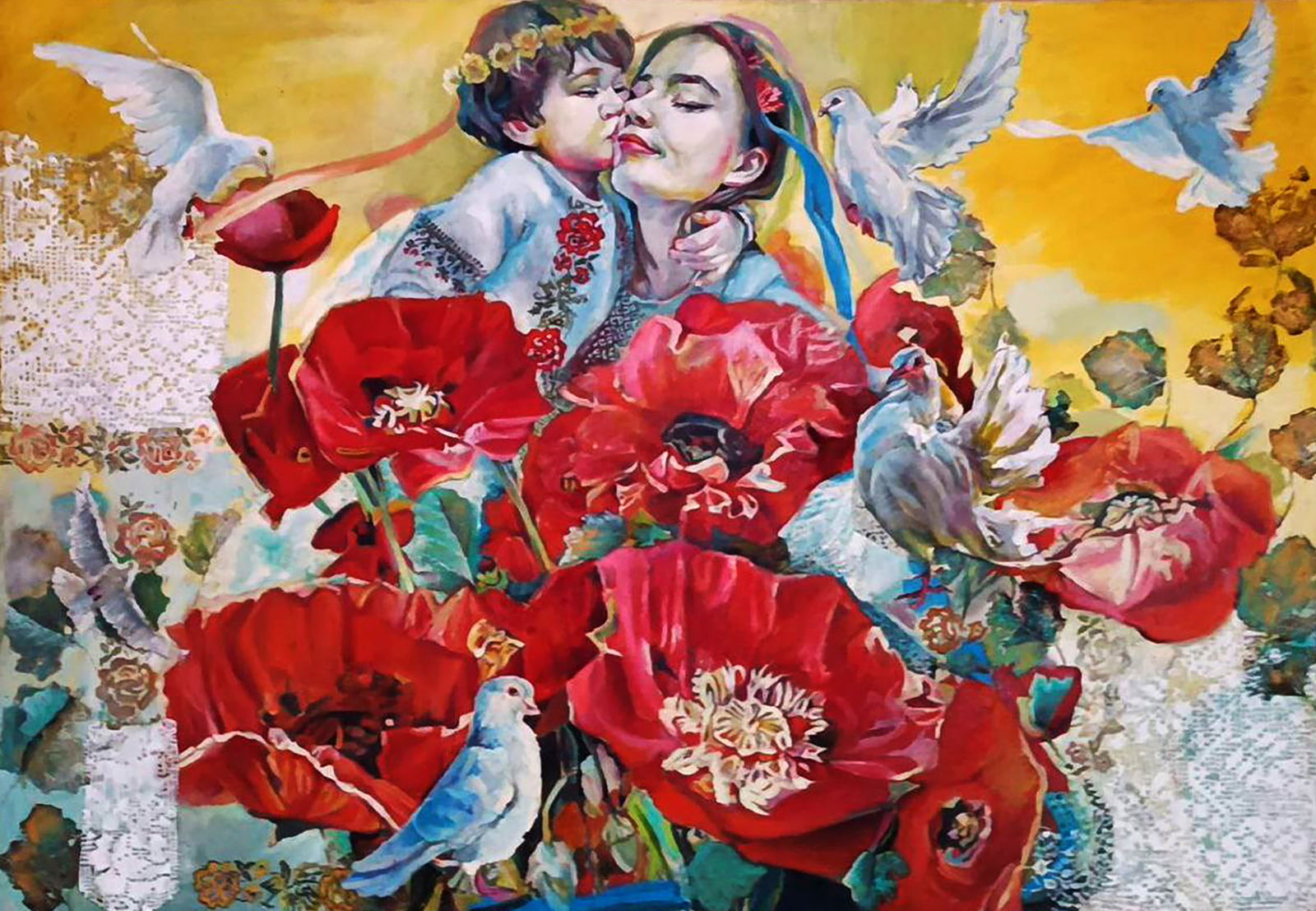 Oil painting Dear Family Holiday Elena Yurko: Title: Oil painting Dear Family Holiday Elena Yurko Description: 17YURK Painter: Elena Yurko Size: 120?80 cm/47.24x31.49 inches Components: oil, canvas Original painting CONDITION: excellent ARTIST: B