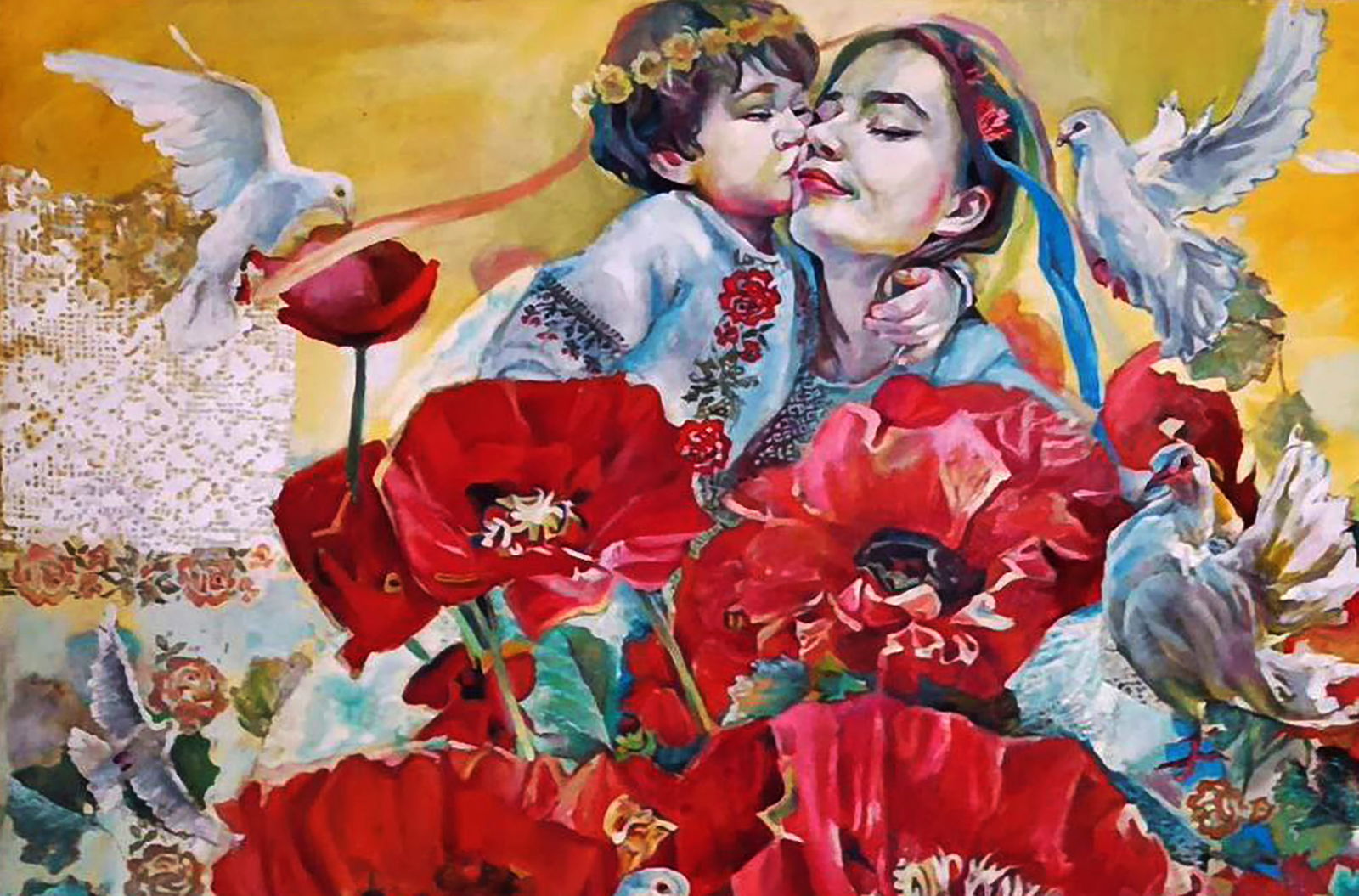 Oil painting Dear Family Holiday Elena Yurko - 2