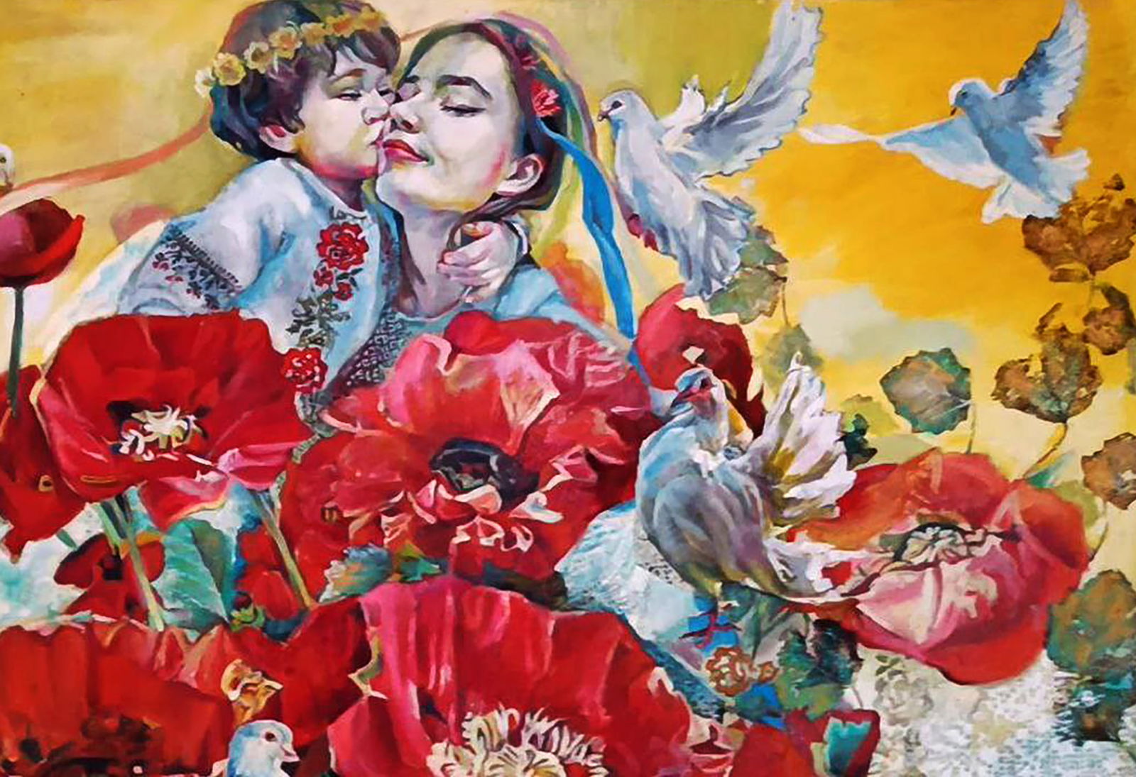 Oil painting Dear Family Holiday Elena Yurko - 3