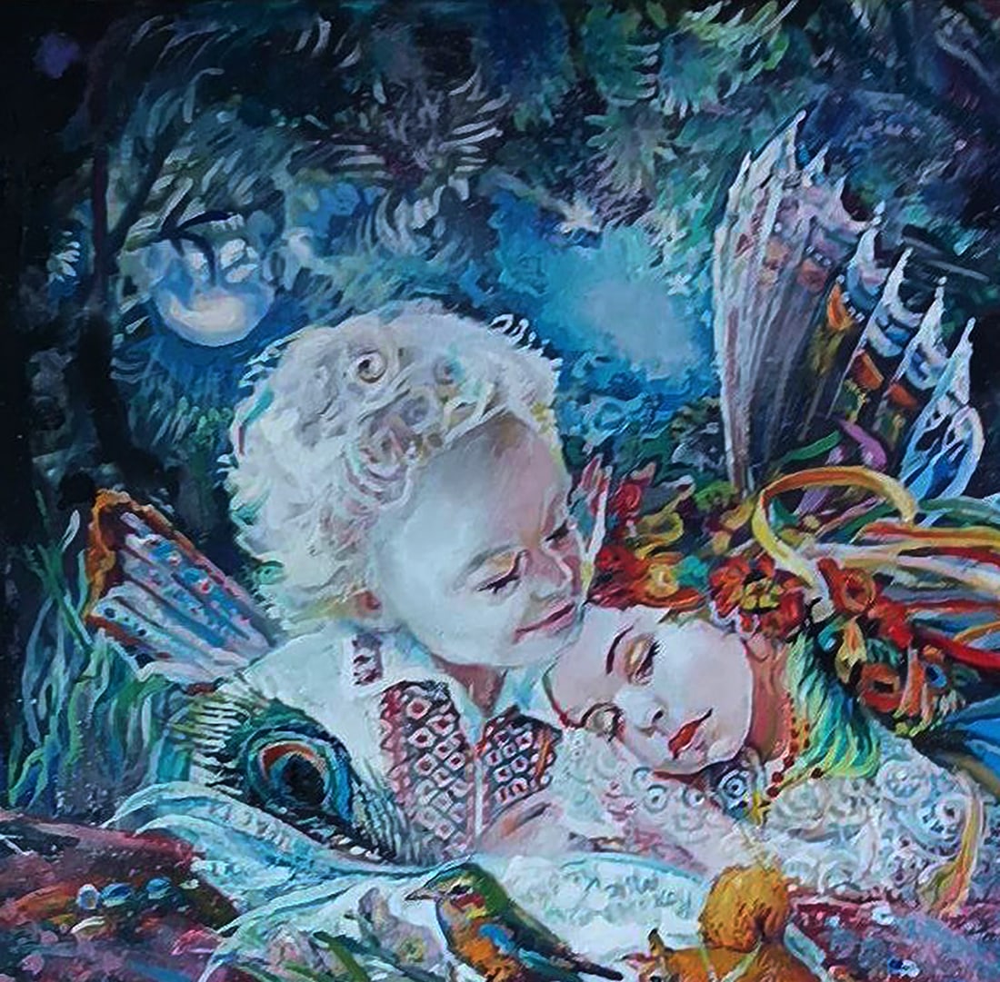 Oil painting Fairytale forest in dreams Elena Yurko - 2