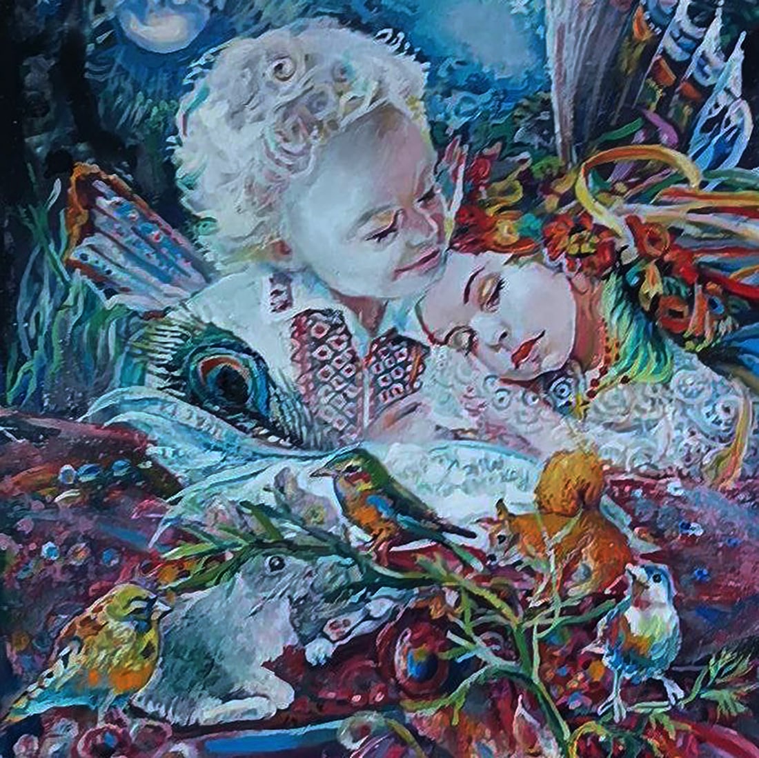 Oil painting Fairytale forest in dreams Elena Yurko - 4