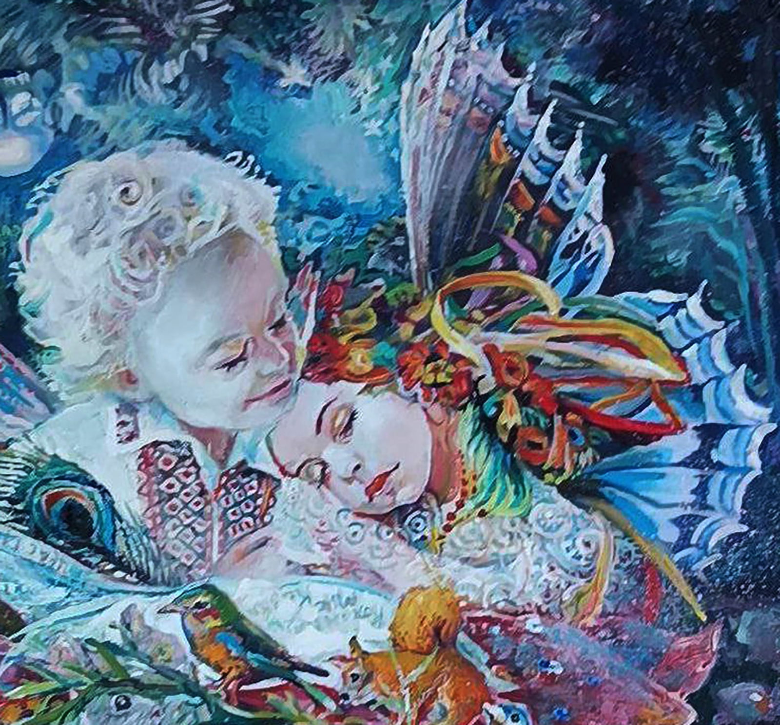 Oil painting Fairytale forest in dreams Elena Yurko - 6