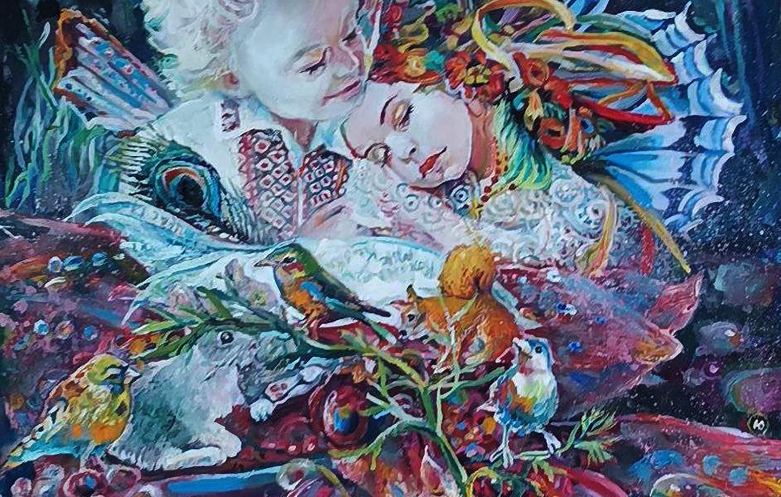 Oil painting Fairytale forest in dreams Elena Yurko - 7