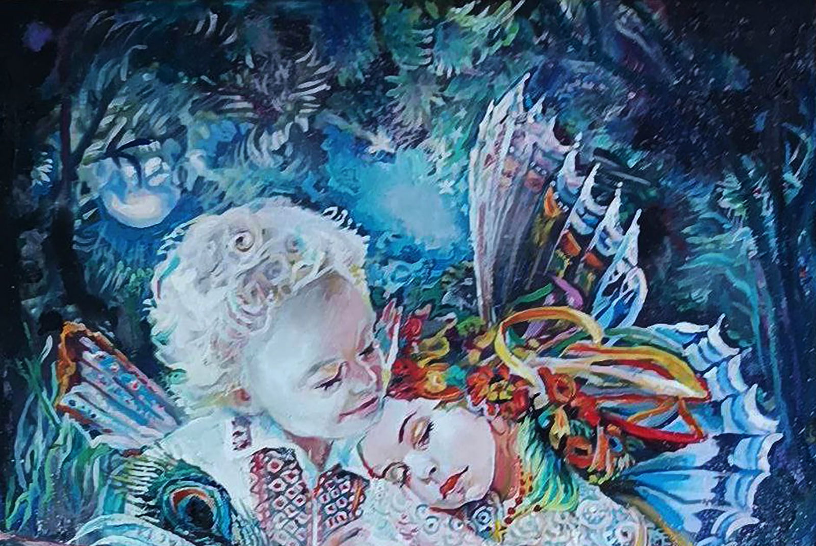 Oil painting Fairytale forest in dreams Elena Yurko - 8