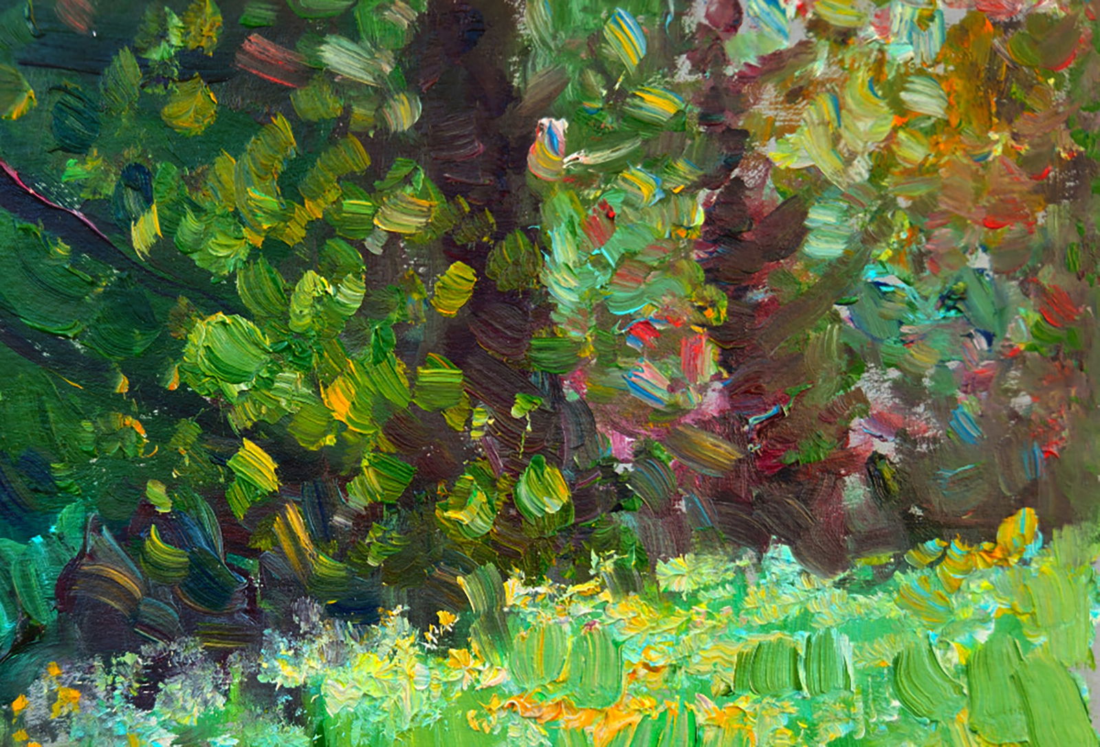 Oil painting In the Forest Park Yuri Shkrob - 3