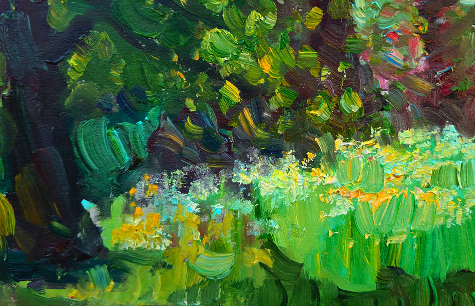 Oil painting In the Forest Park Yuri Shkrob - 4