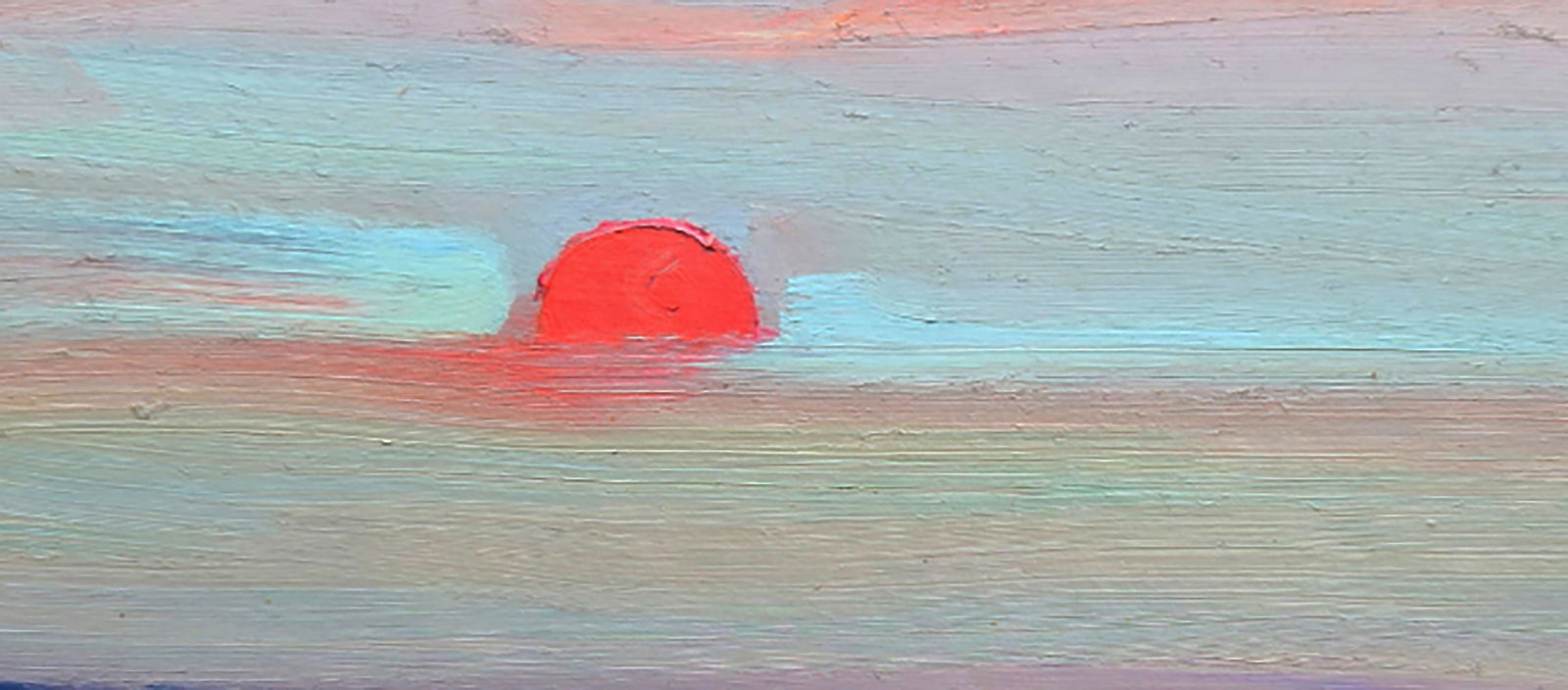 Oil painting Sunrise in the white sky Yuri Shkrob - 6