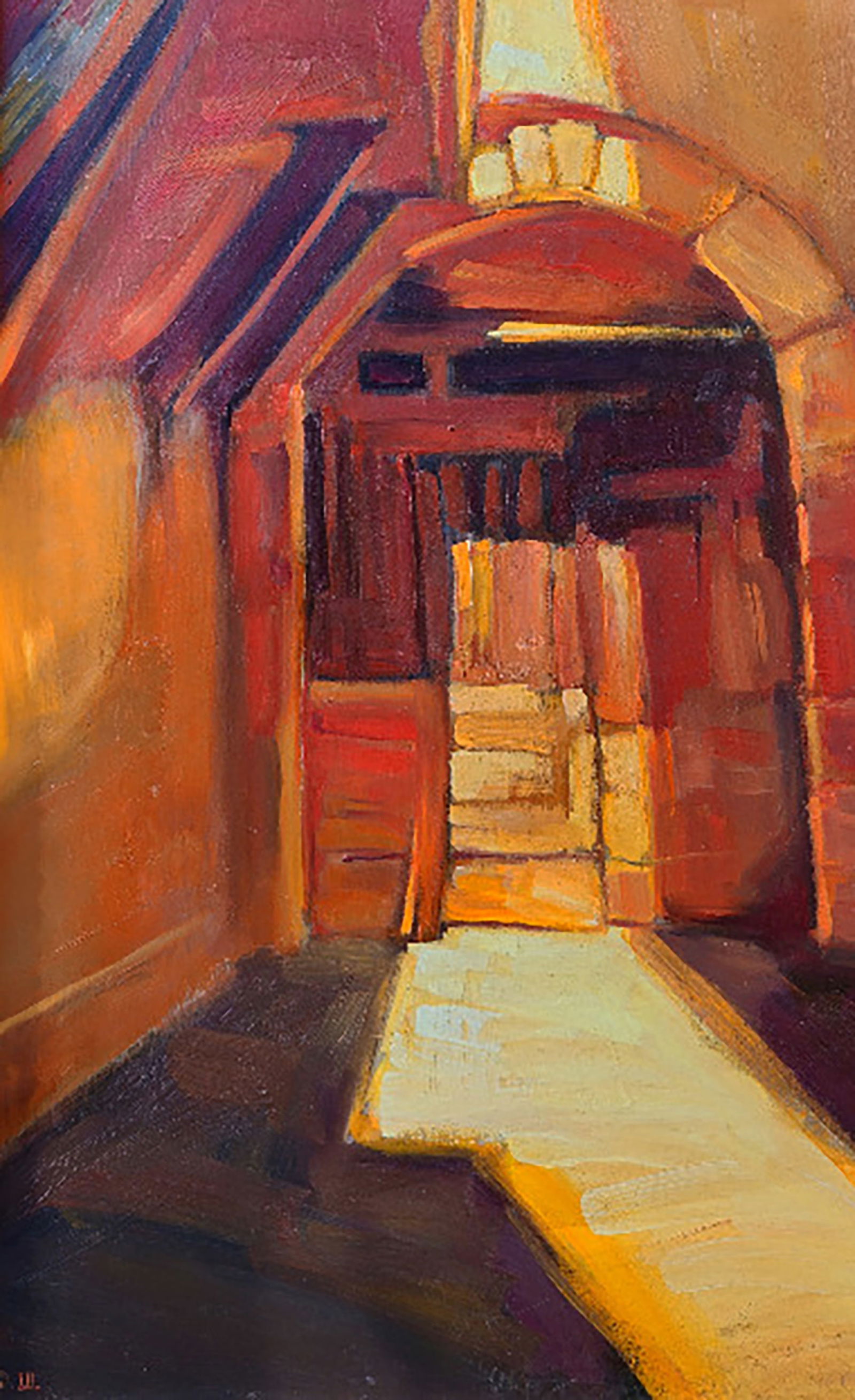 Oil painting The Ninth Gate of the Old City Yuri Shkrob - 4