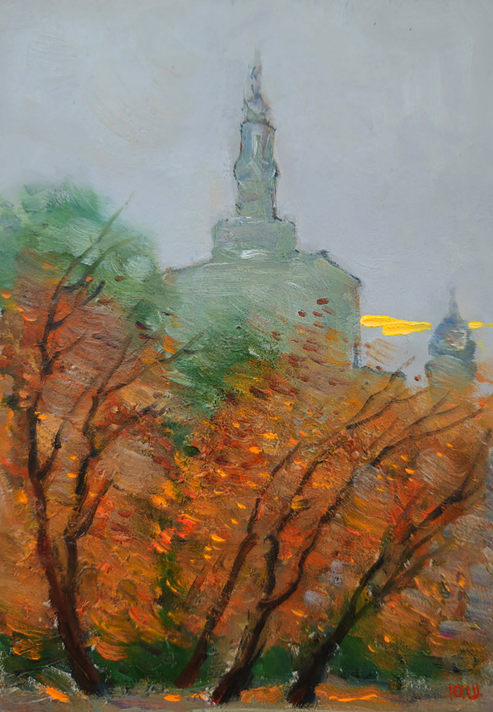 Oil painting Rainy Day in the City Yuri Shkrob (1 of 6)