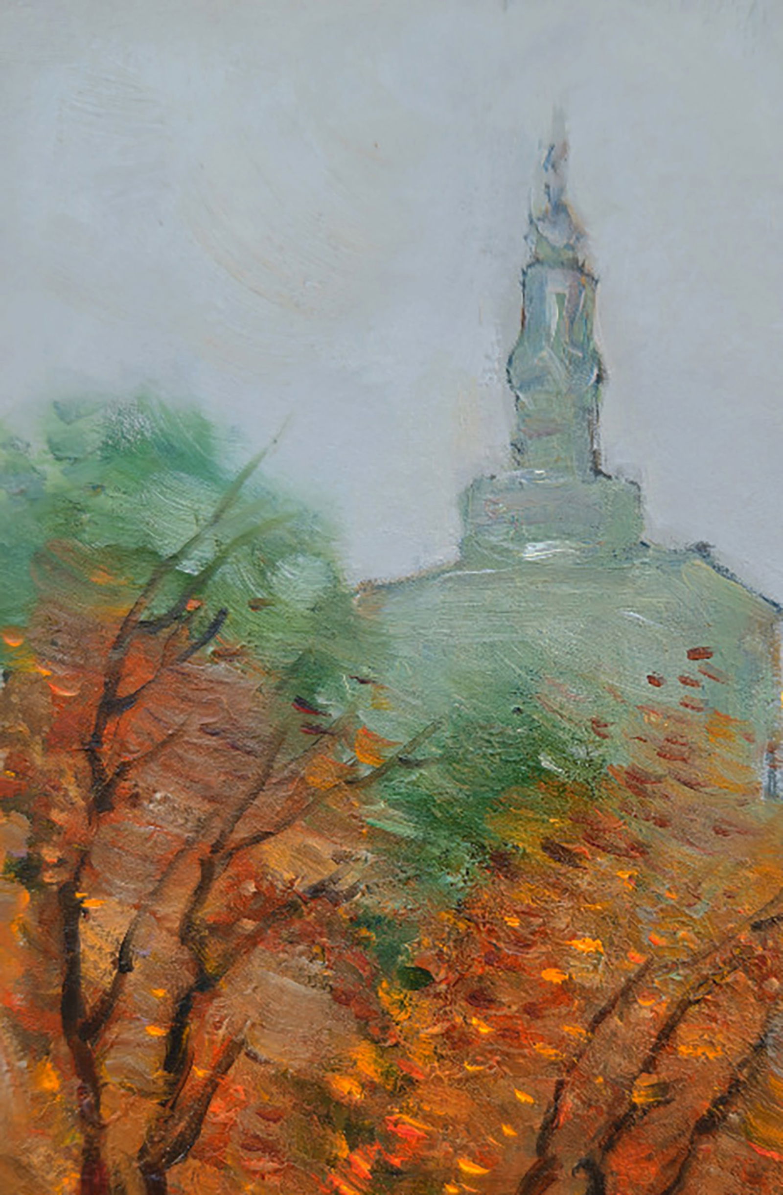 Oil painting Rainy Day in the City Yuri Shkrob - 2