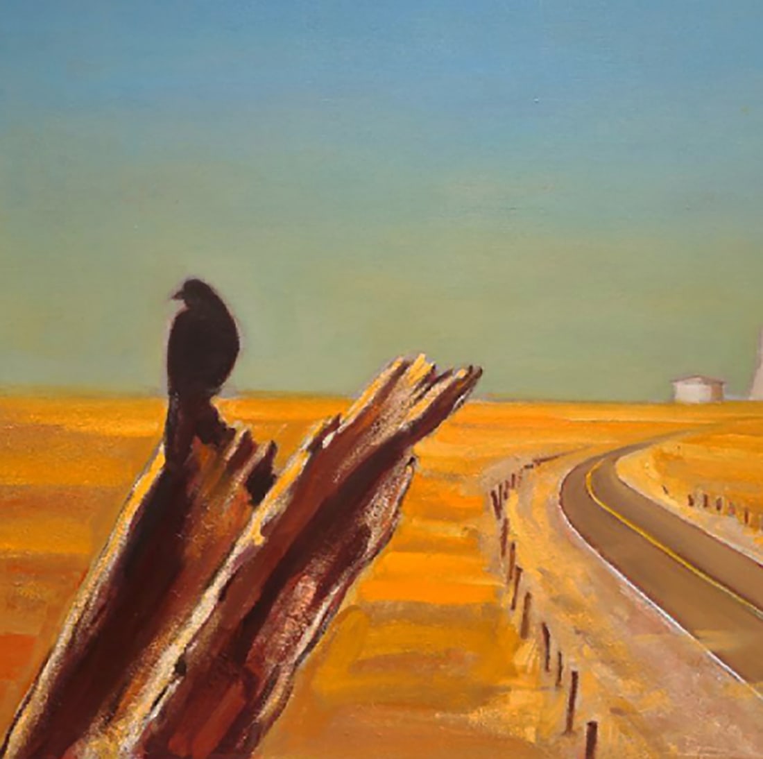 Oil painting Road in the desert Yuri Shkrob - 4