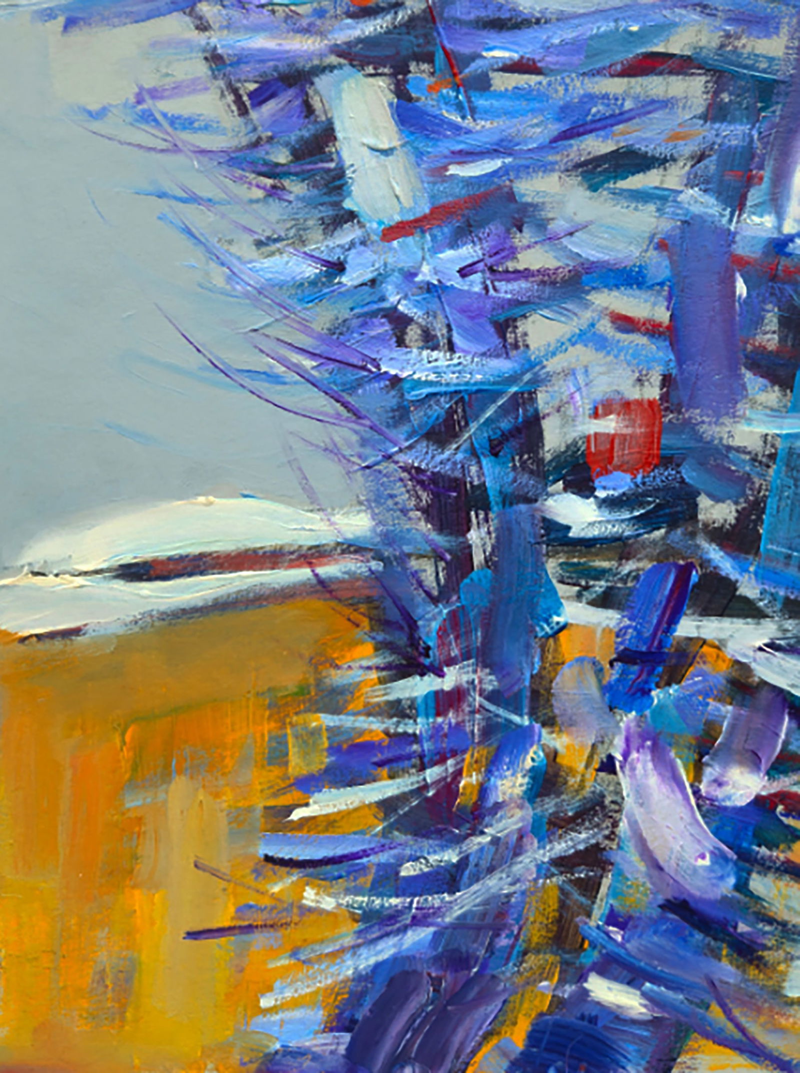 Oil painting Winter morning in the Village Yuri Shkrob - 4