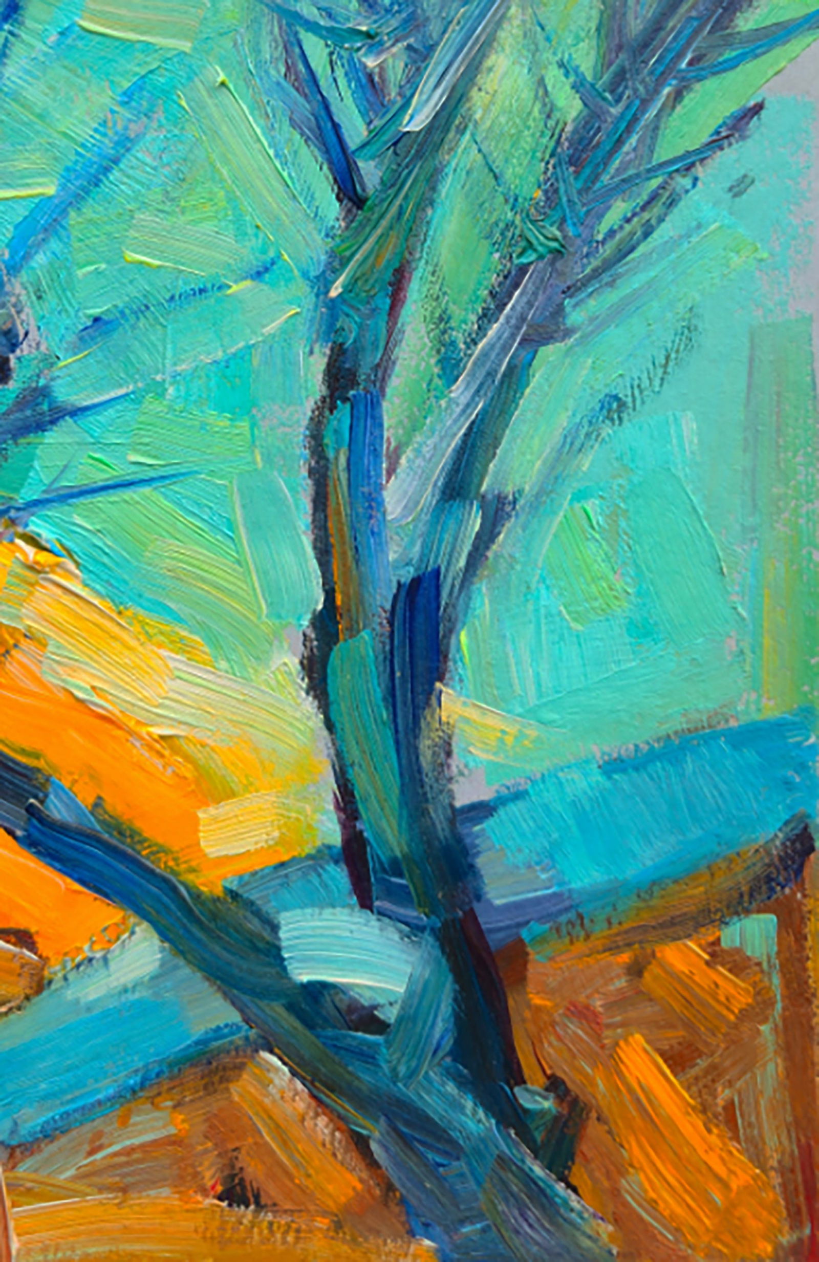 Oil painting Winter morning outside the window Yuri Shkrob - 5