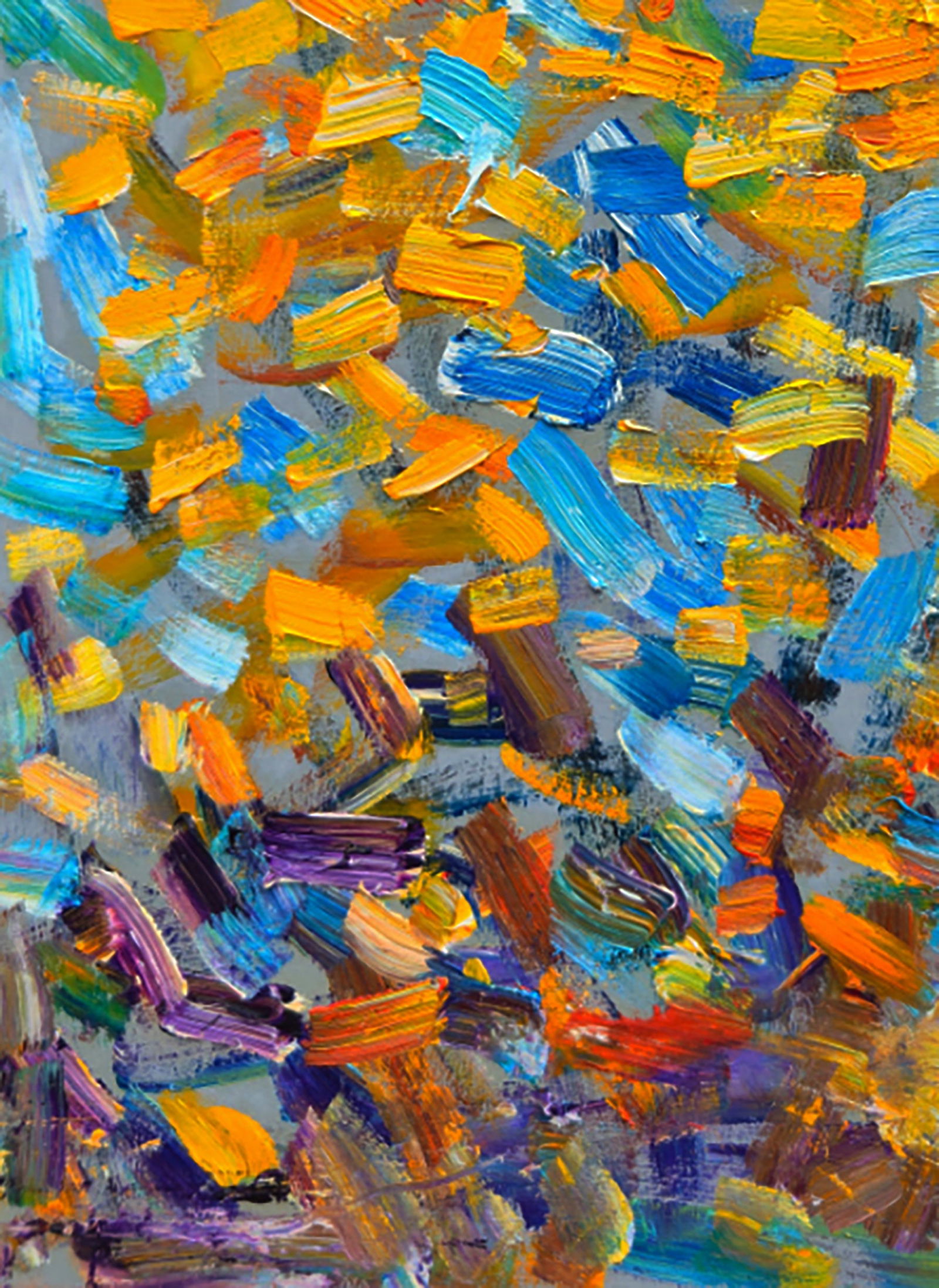 Oil painting Autumn turmoil in the Forest Yuri Shkrob - 4