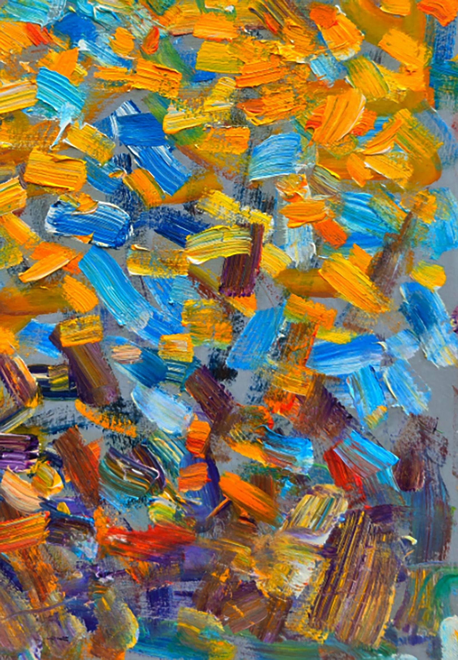 Oil painting Autumn turmoil in the Forest Yuri Shkrob - 5