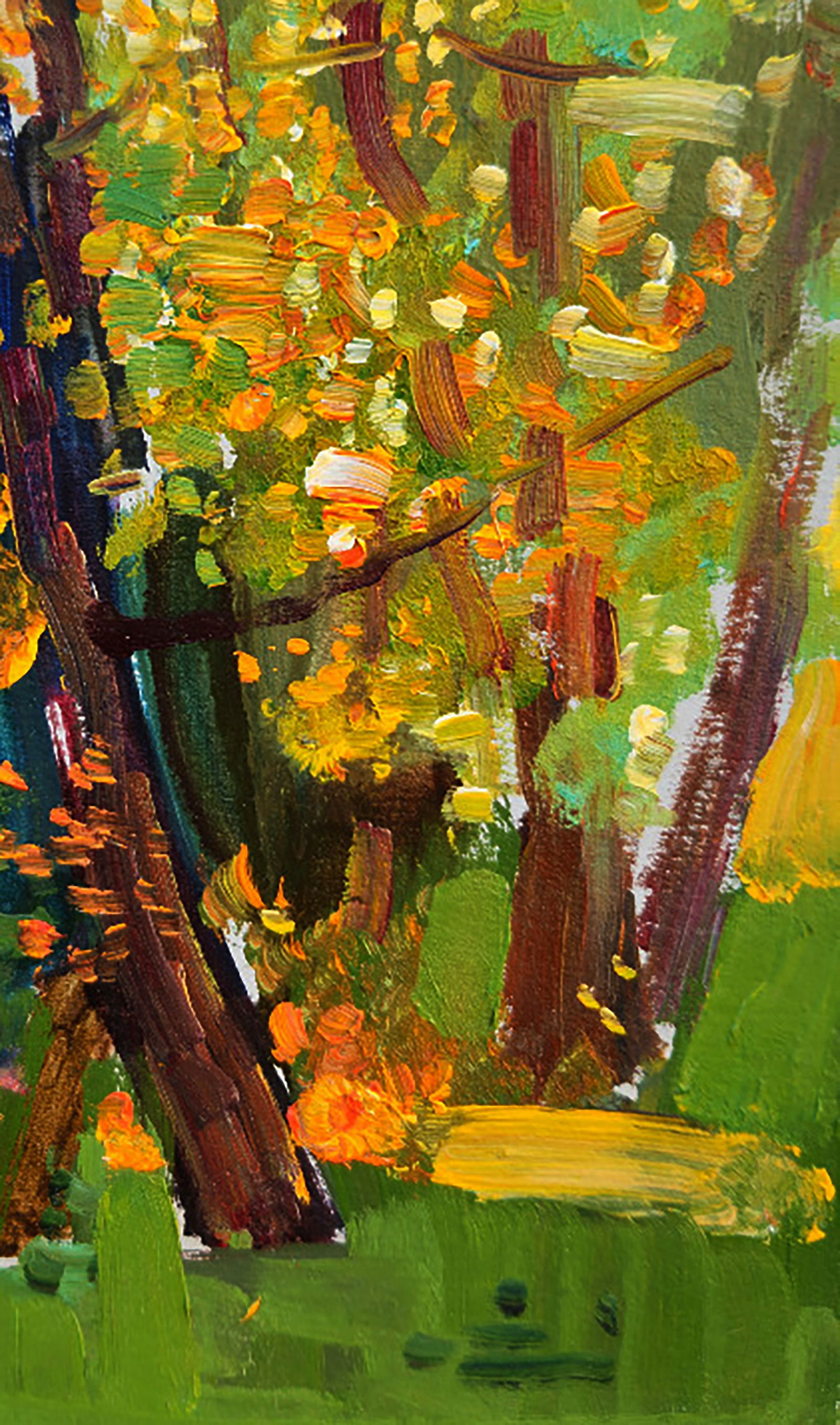 Oil painting Autumn in the park Yuri Shkrob - 5