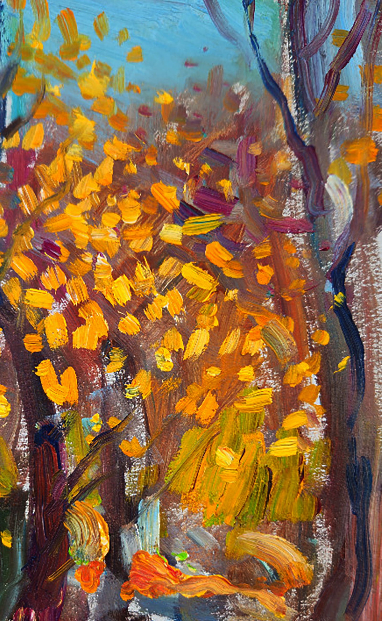 Oil painting Autumn Sunny Day Yuri Shkrob - 3