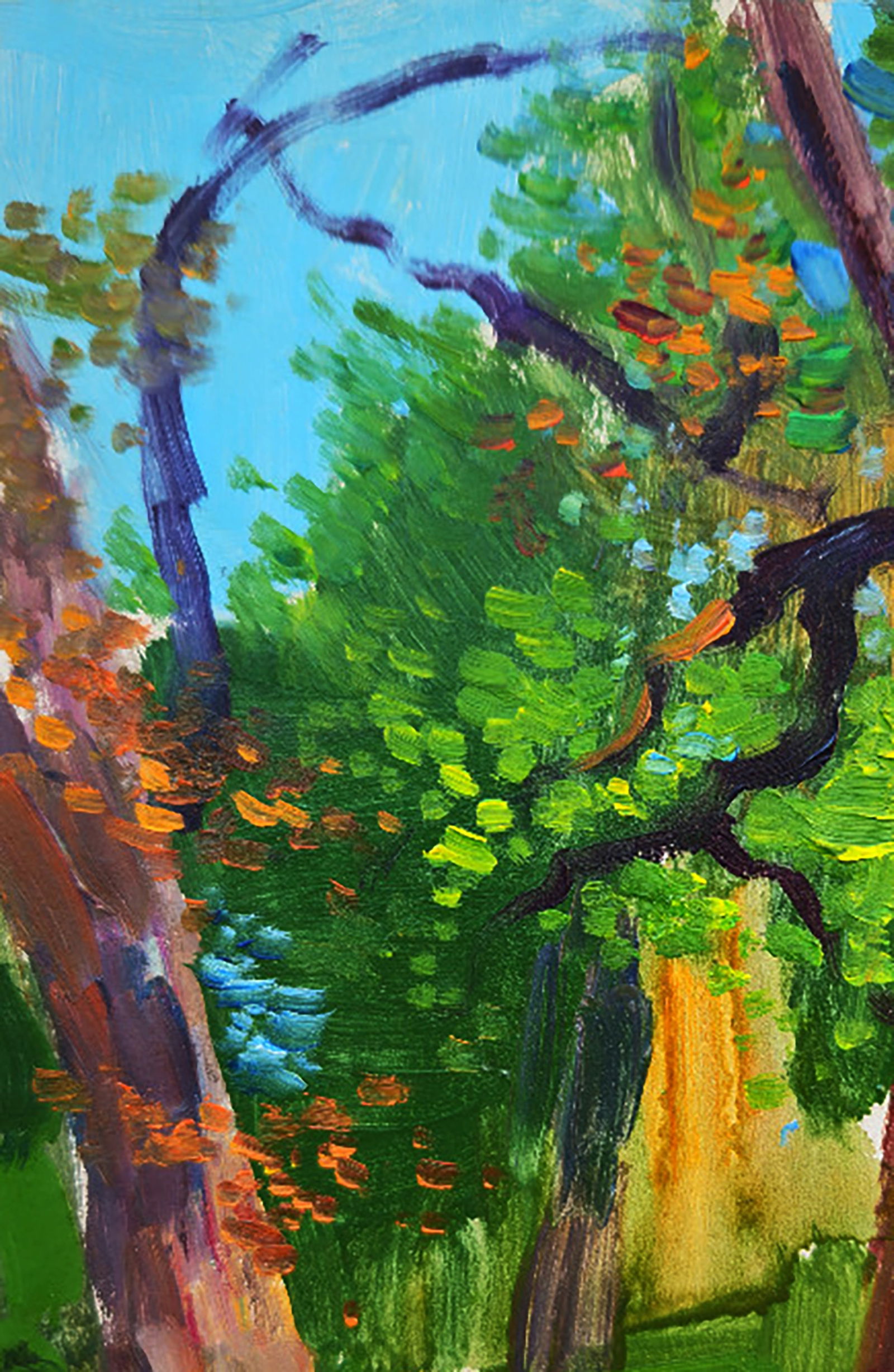 Oil painting A walk in the park Yuri Shkrob - 2