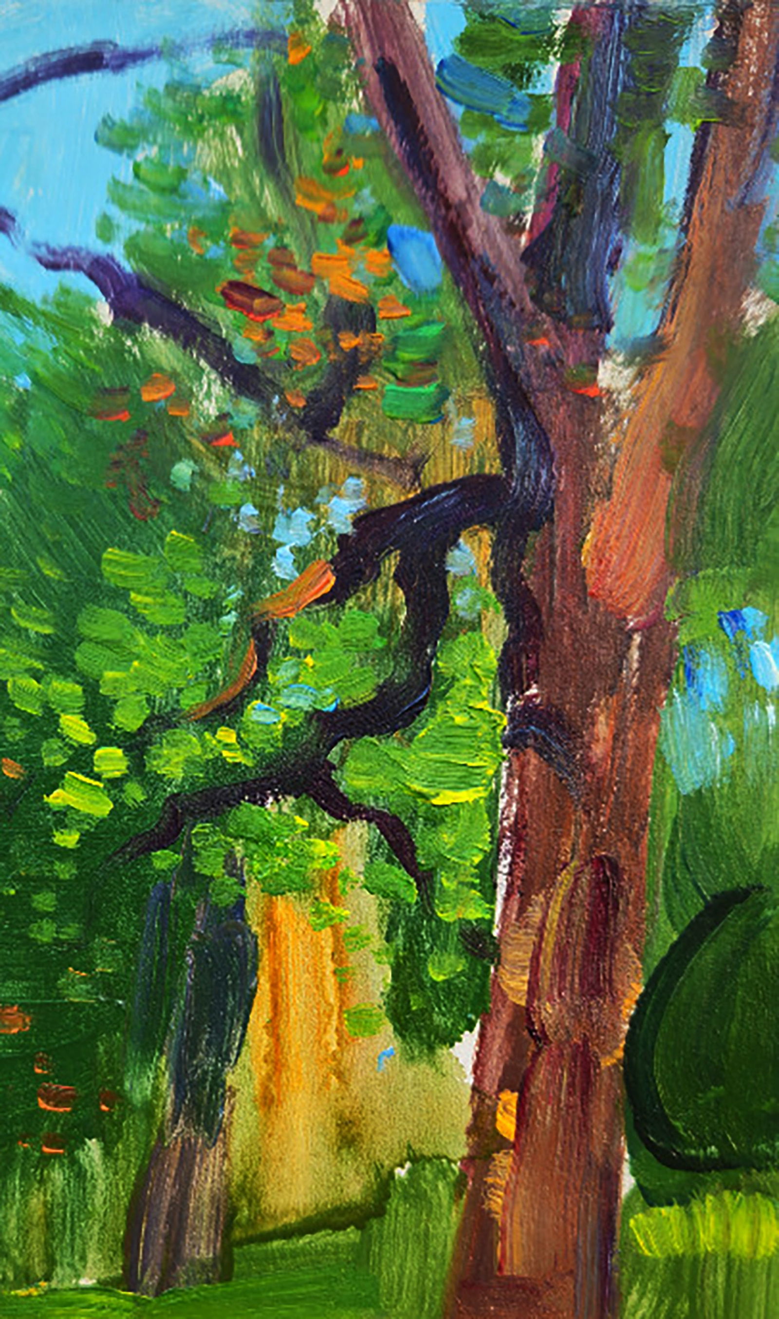 Oil painting A walk in the park Yuri Shkrob - 3