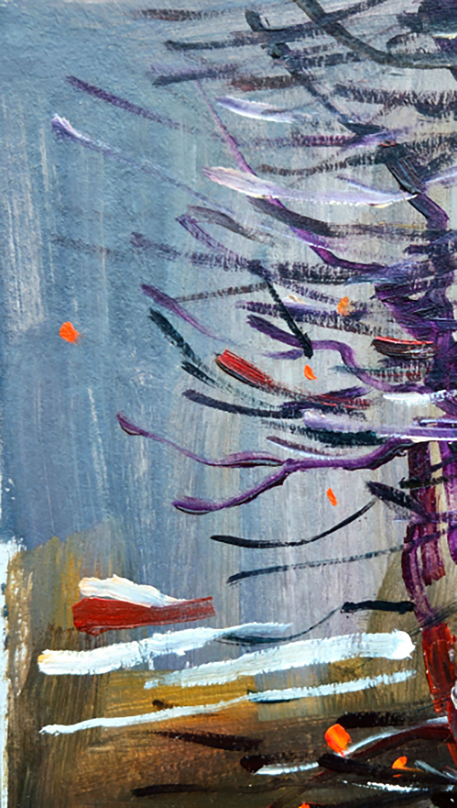 Oil painting Cloudy day before the walk Yuri Shkrob - 2