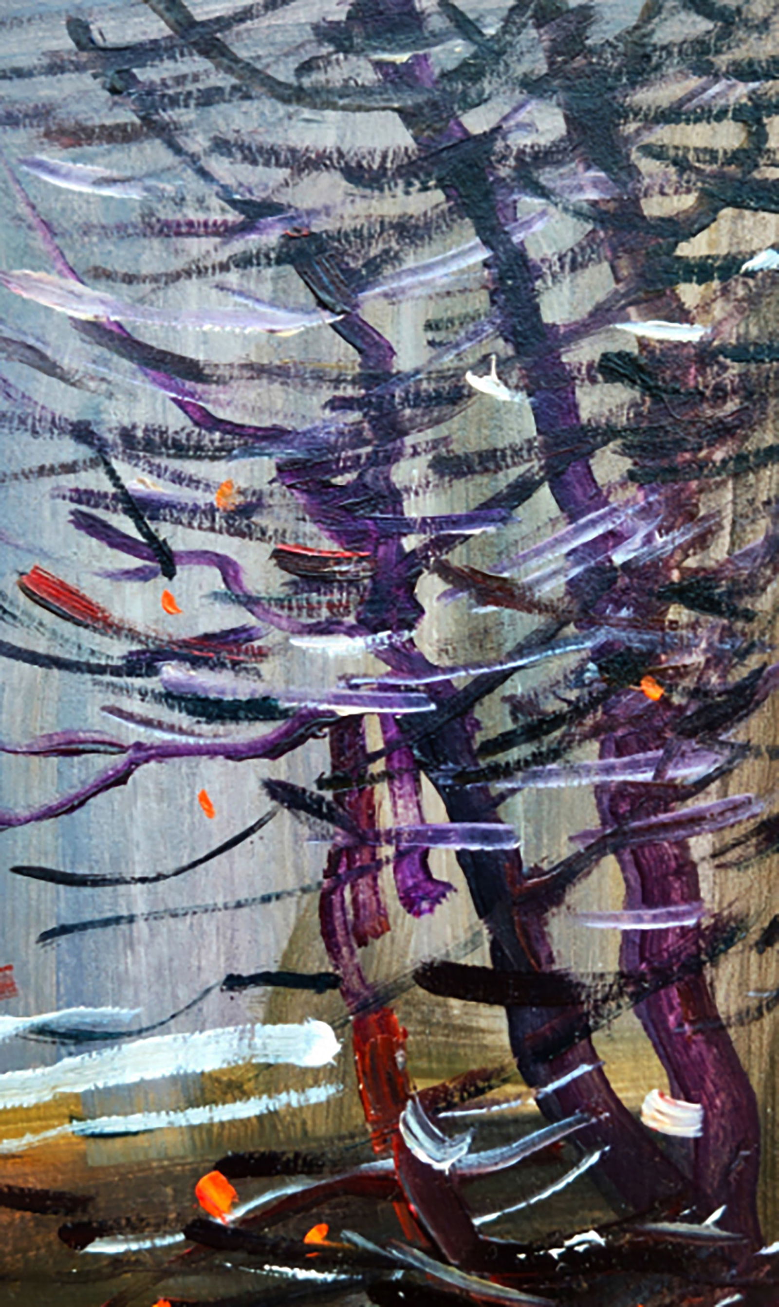 Oil painting Cloudy day before the walk Yuri Shkrob - 3