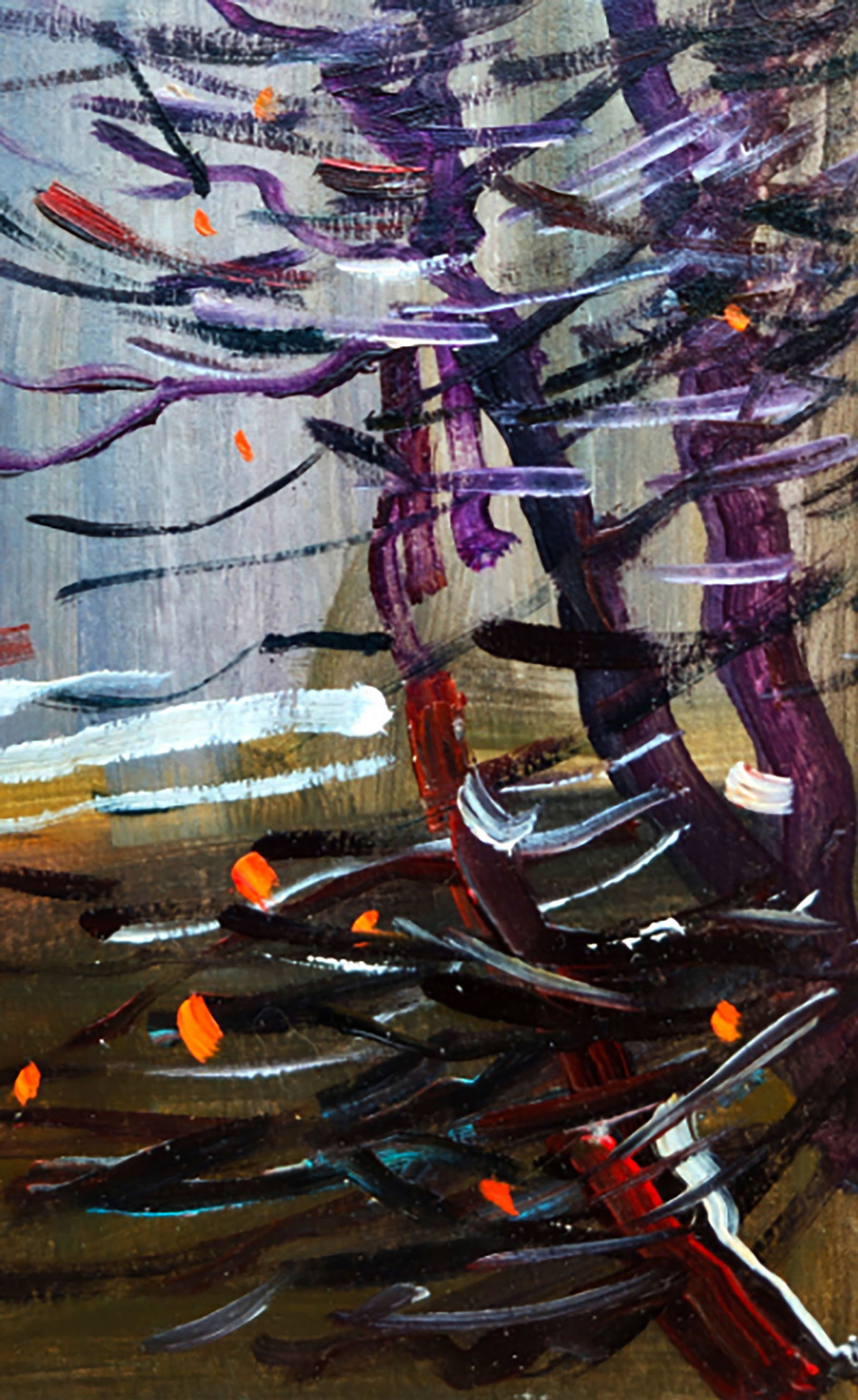 Oil painting Cloudy day before the walk Yuri Shkrob - 5